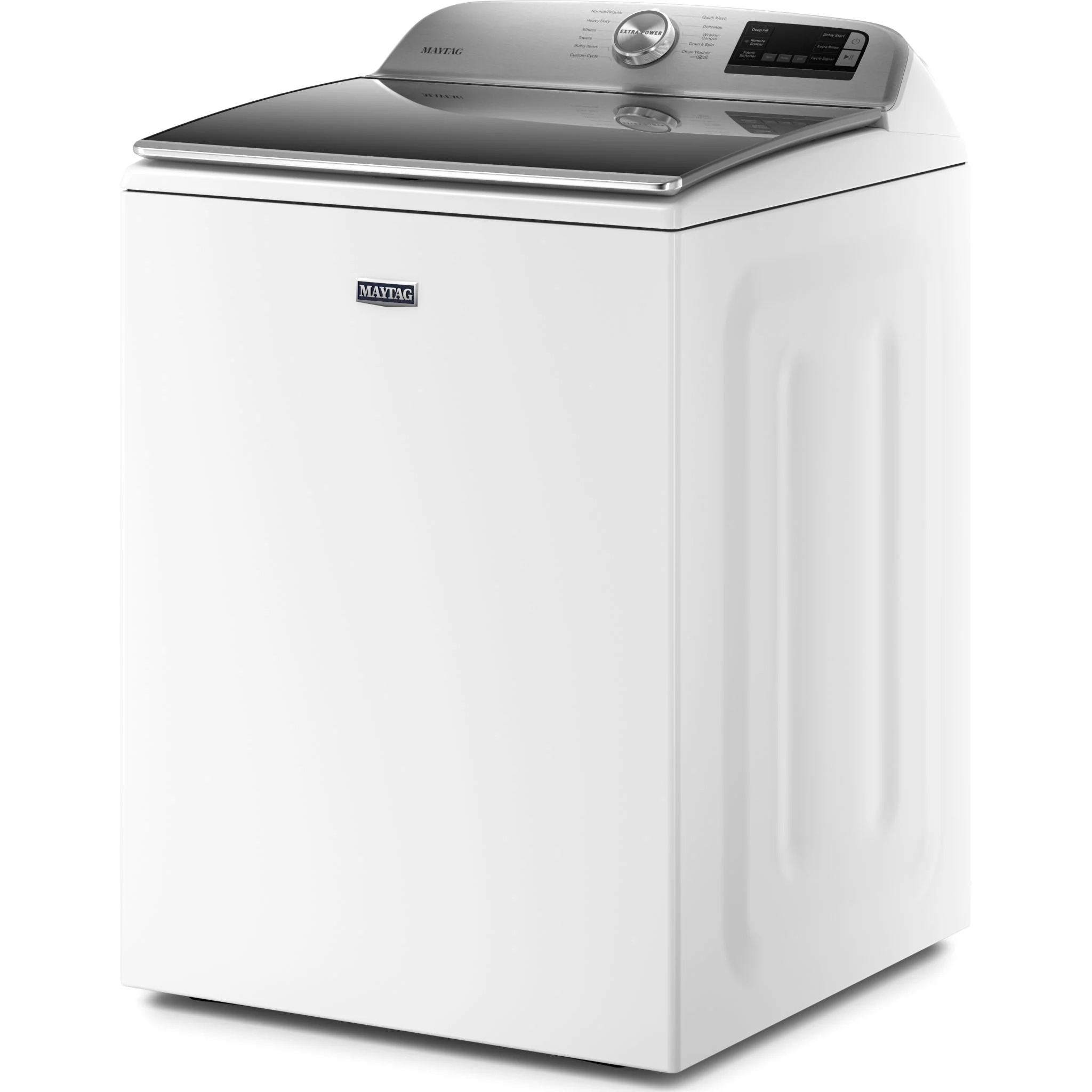 Maytag Smart Top Load Washer with Extra Power Button - 5.4cuft - White (MVW6230HW) - Image 3