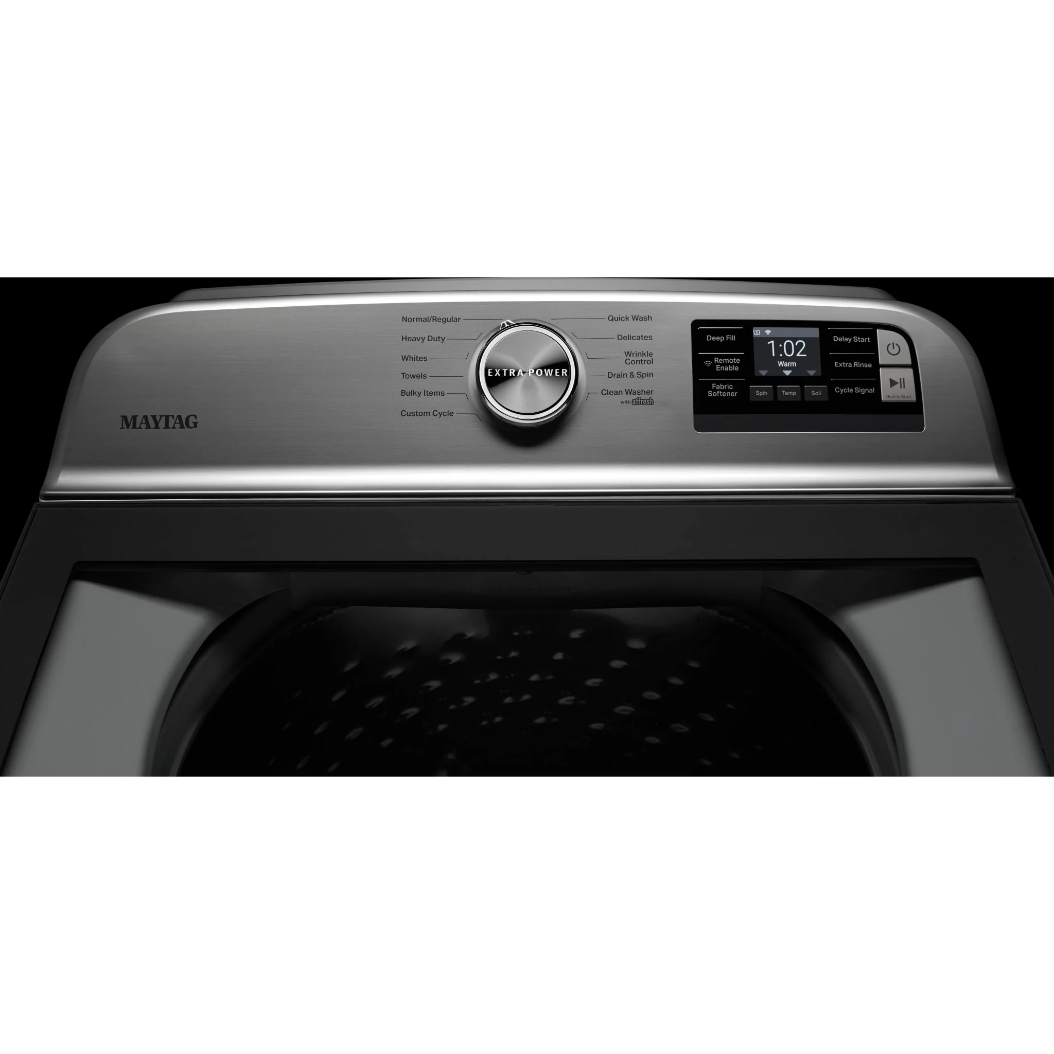 Maytag Smart Top Load Washer with Extra Power Button - 5.4cuft - White (MVW6230HW) - Image 5