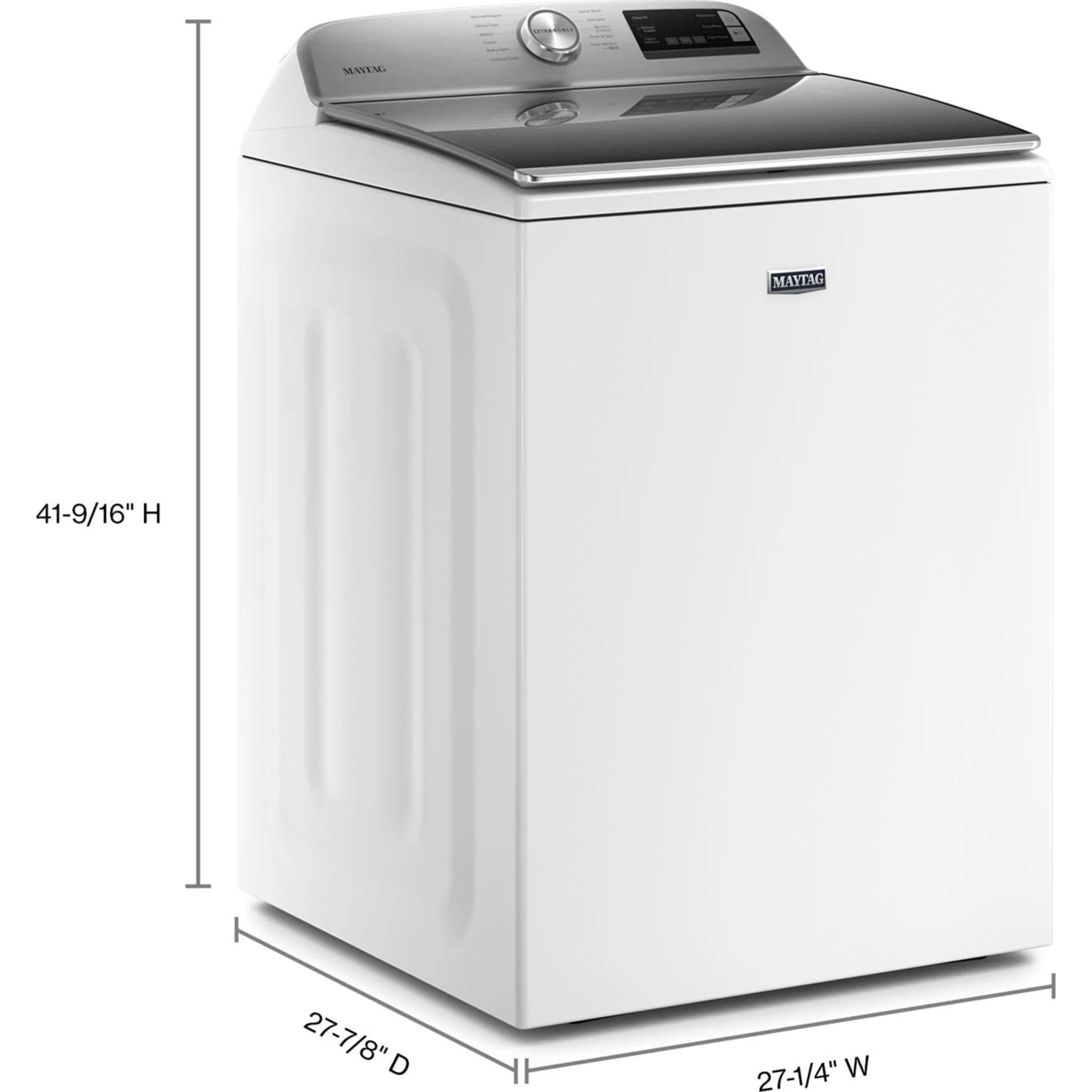 Maytag Smart Top Load Washer with Extra Power Button - 5.4cuft - White (MVW6230HW) - Image 67