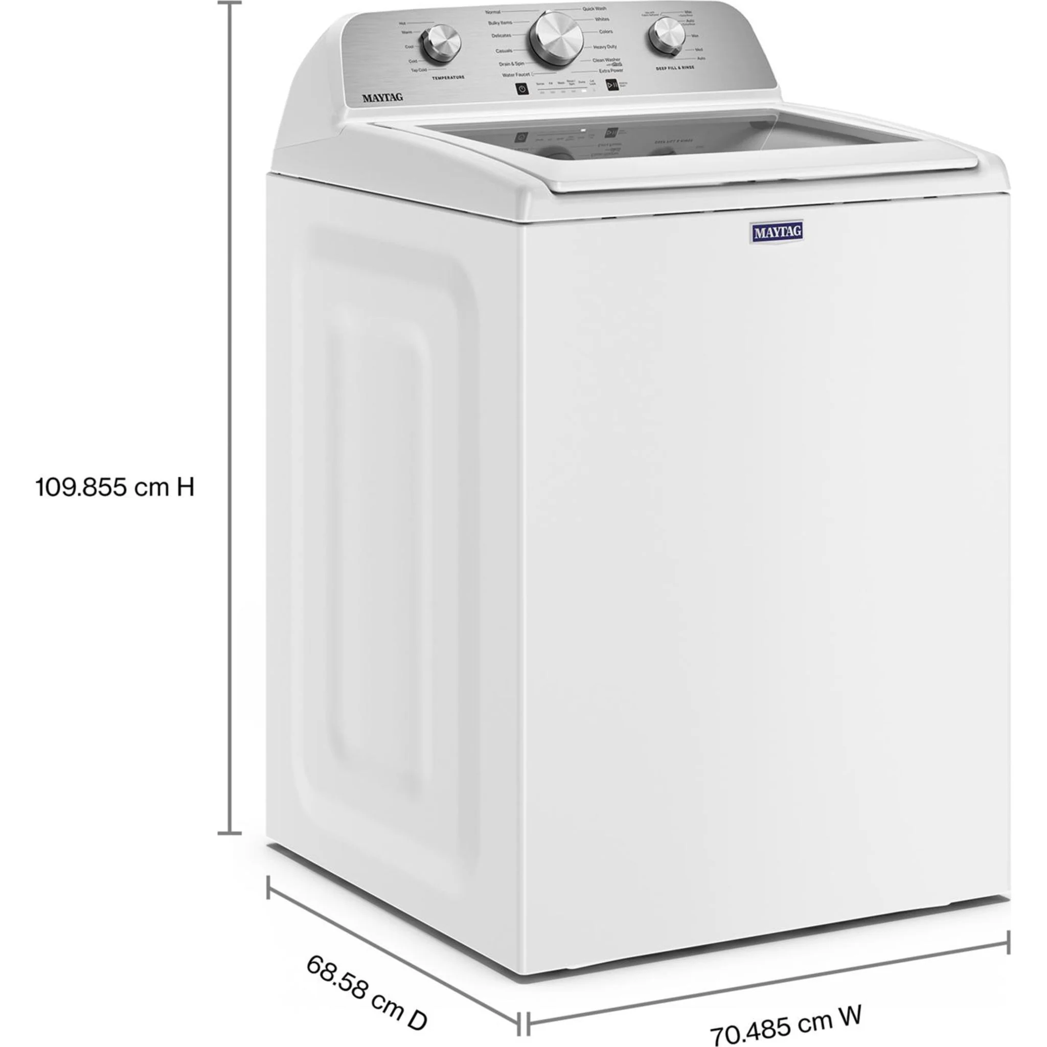 Maytag Top Load Washer (MTW5205TW) - White - Image 6