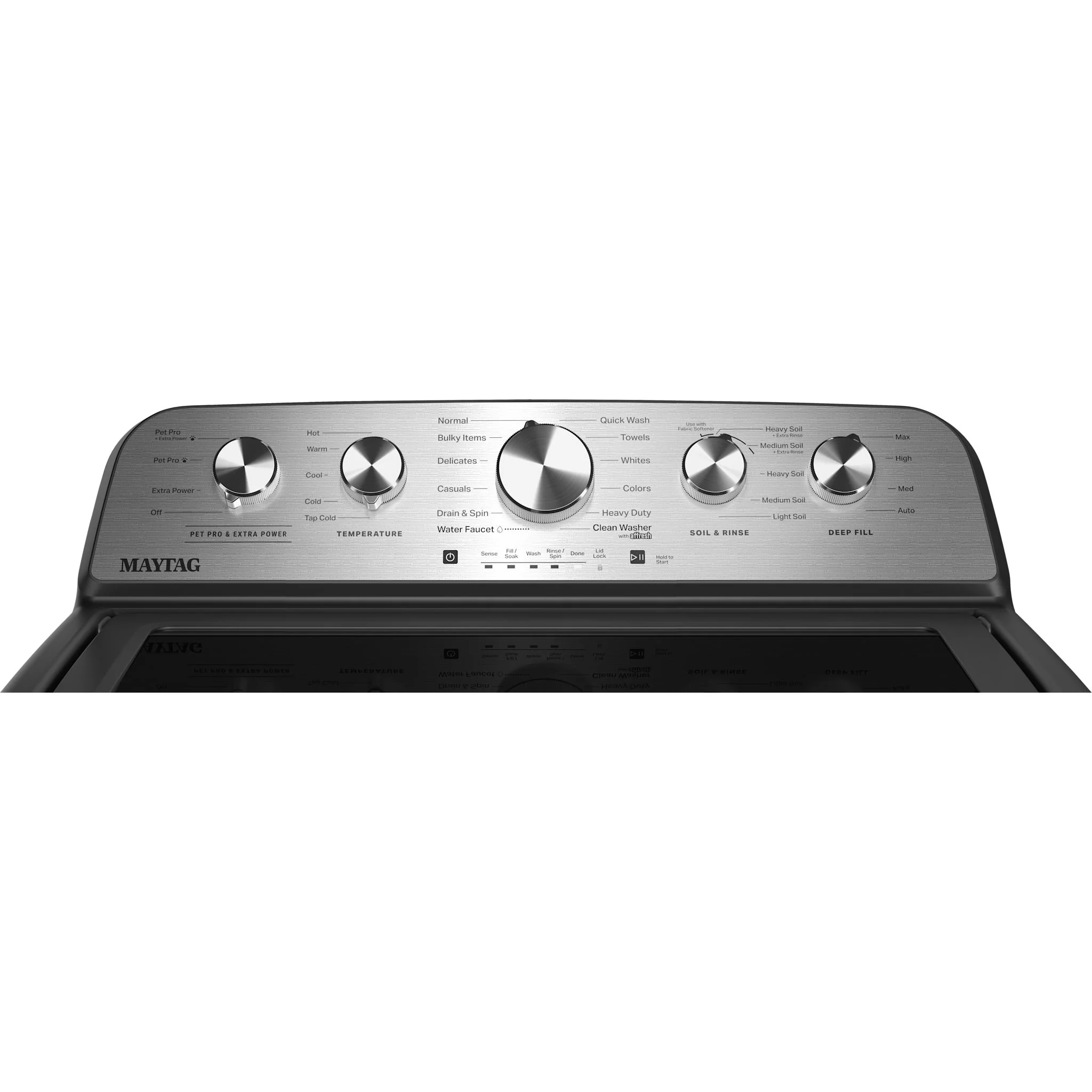 Maytag 5.5 Cu Ft. Top Load Impeller Washer with Extra Power and Pet Pro Option -Volcano Black (MTW5600RU) - Image 6