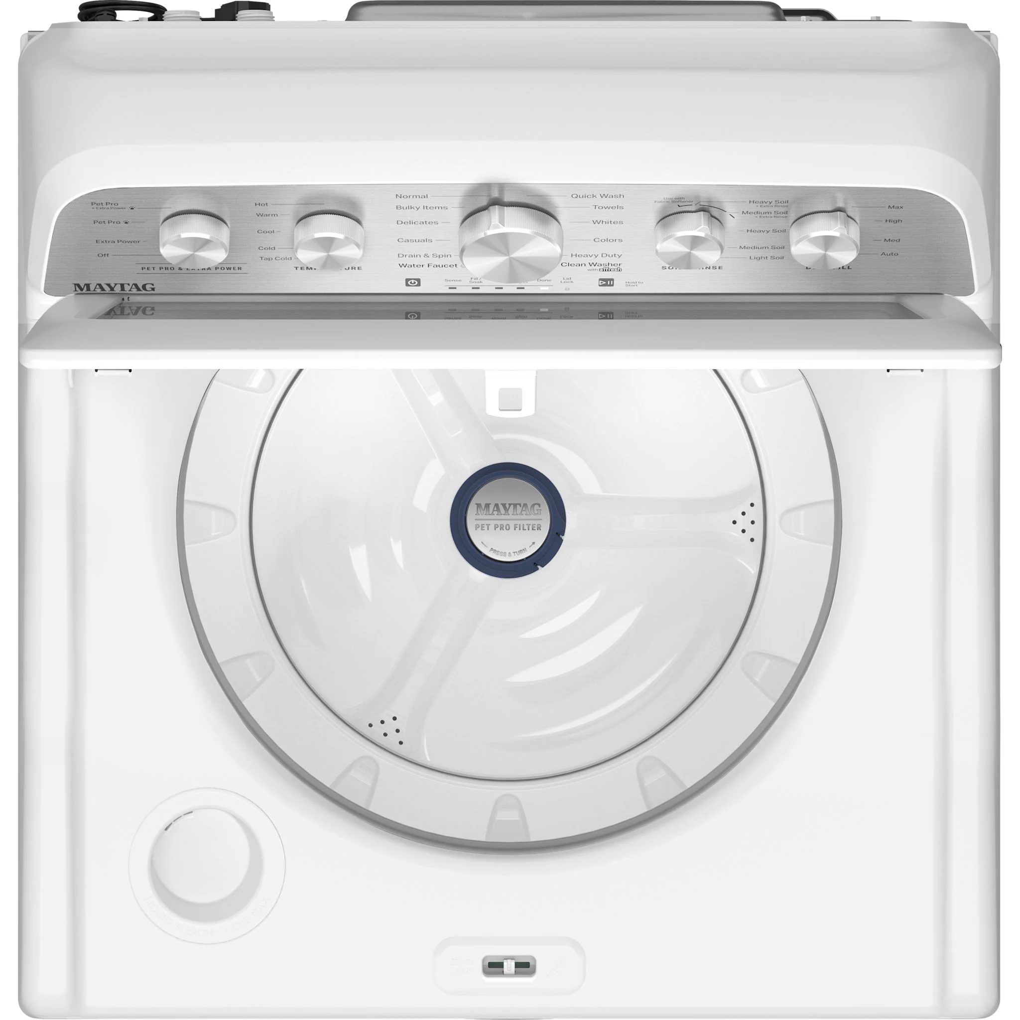 Maytag 5.5 Cu Ft. Top Load Impeller Washer with Extra Power and Pet Pro Option -White (MTW5600RW) - Image 5