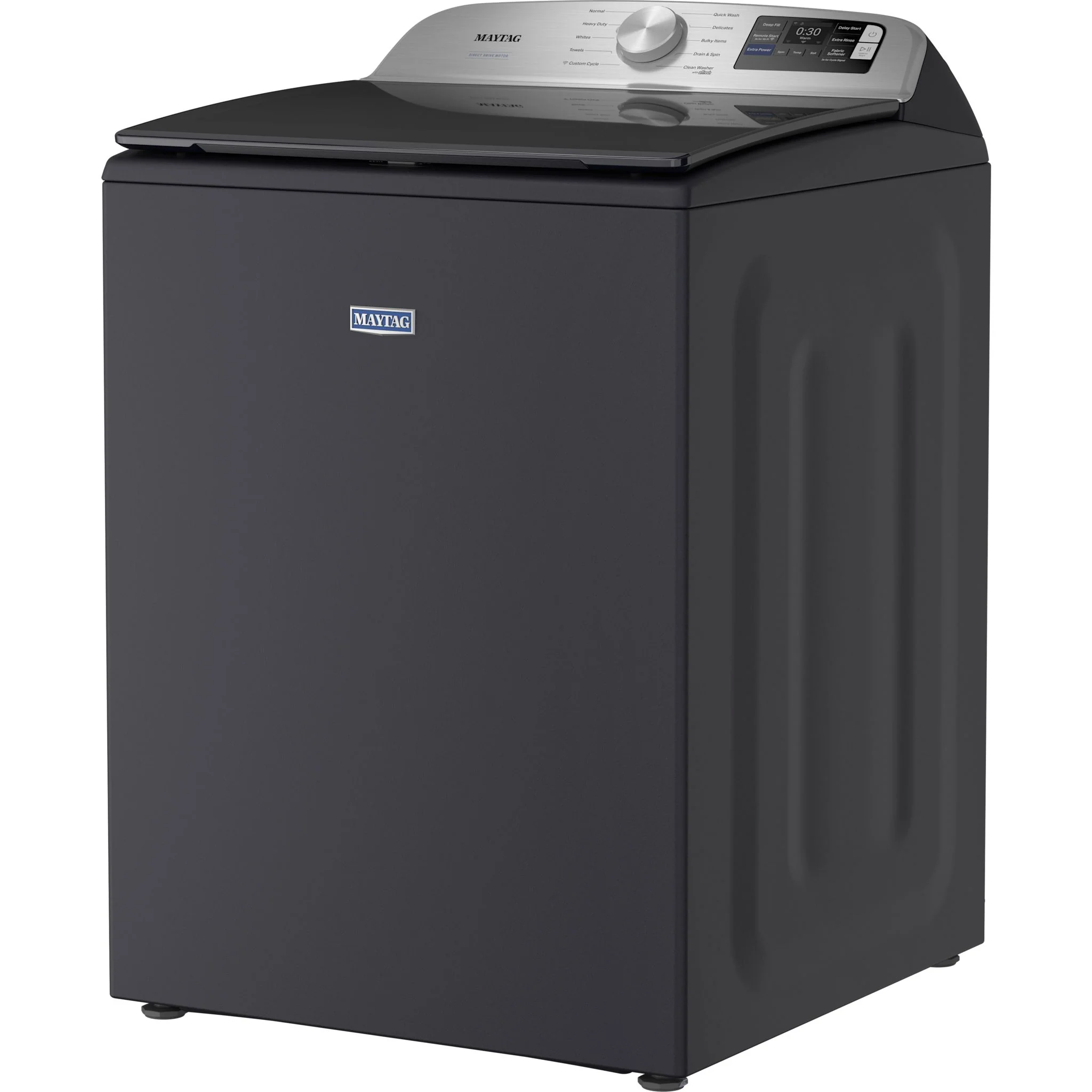 Maytag 6.0 Cu. Ft. Top Load Agitator Washer with Extra Power and Smart Appliance -Midnight Steel (MTW6205RF) - Image 3