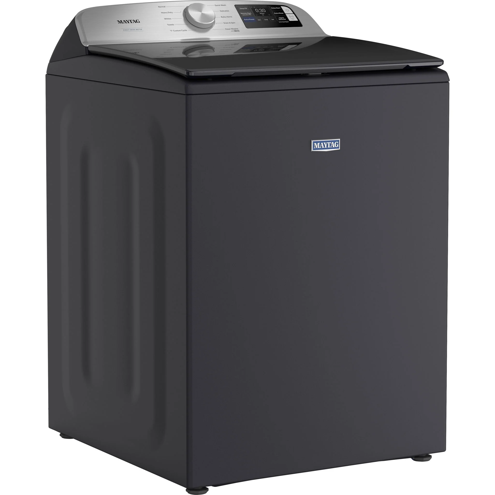 Maytag 6.0 Cu. Ft. Top Load Agitator Washer with Extra Power and Smart Appliance -Midnight Steel (MTW6205RF) - Image 4