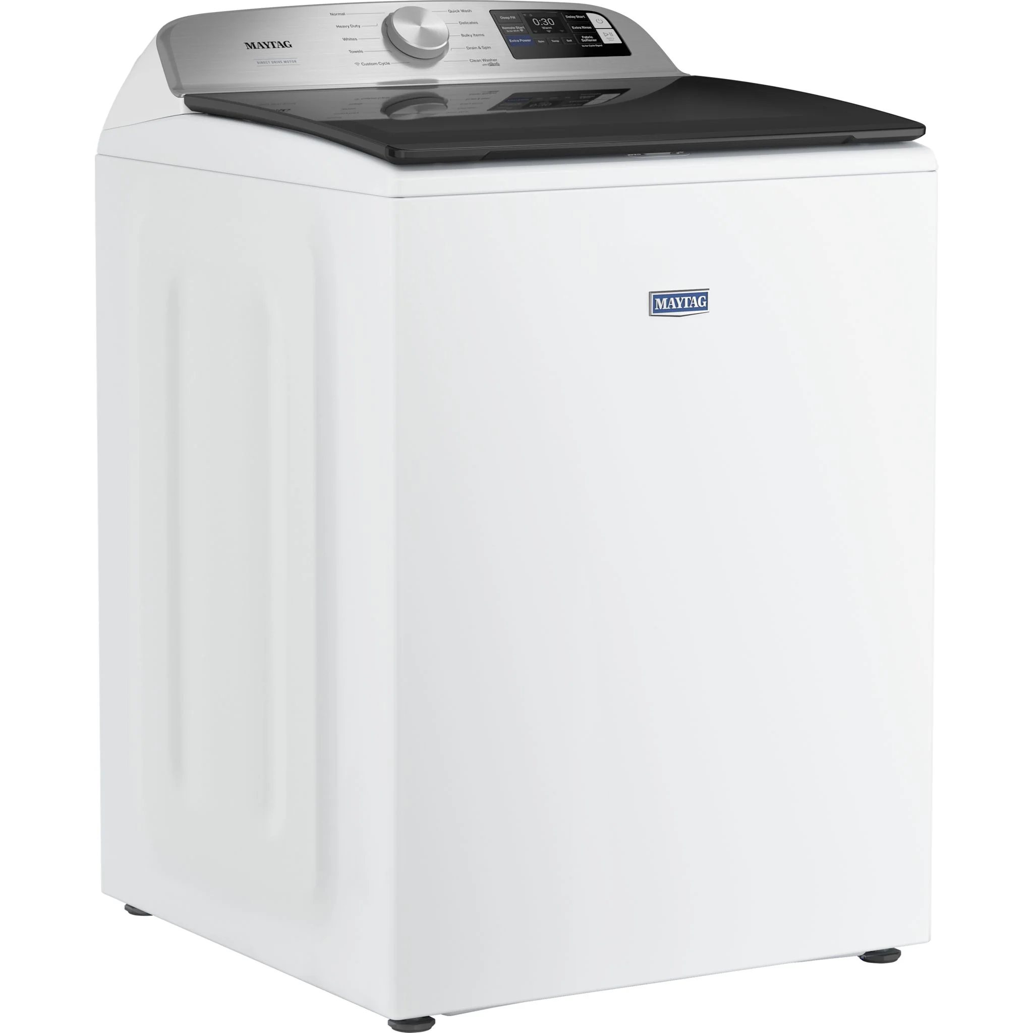 Maytag 6.0 Cu. Ft. Top Load Agitator Washer with Extra Power and Smart Appliance -White (MTW6205RW) - Image 3
