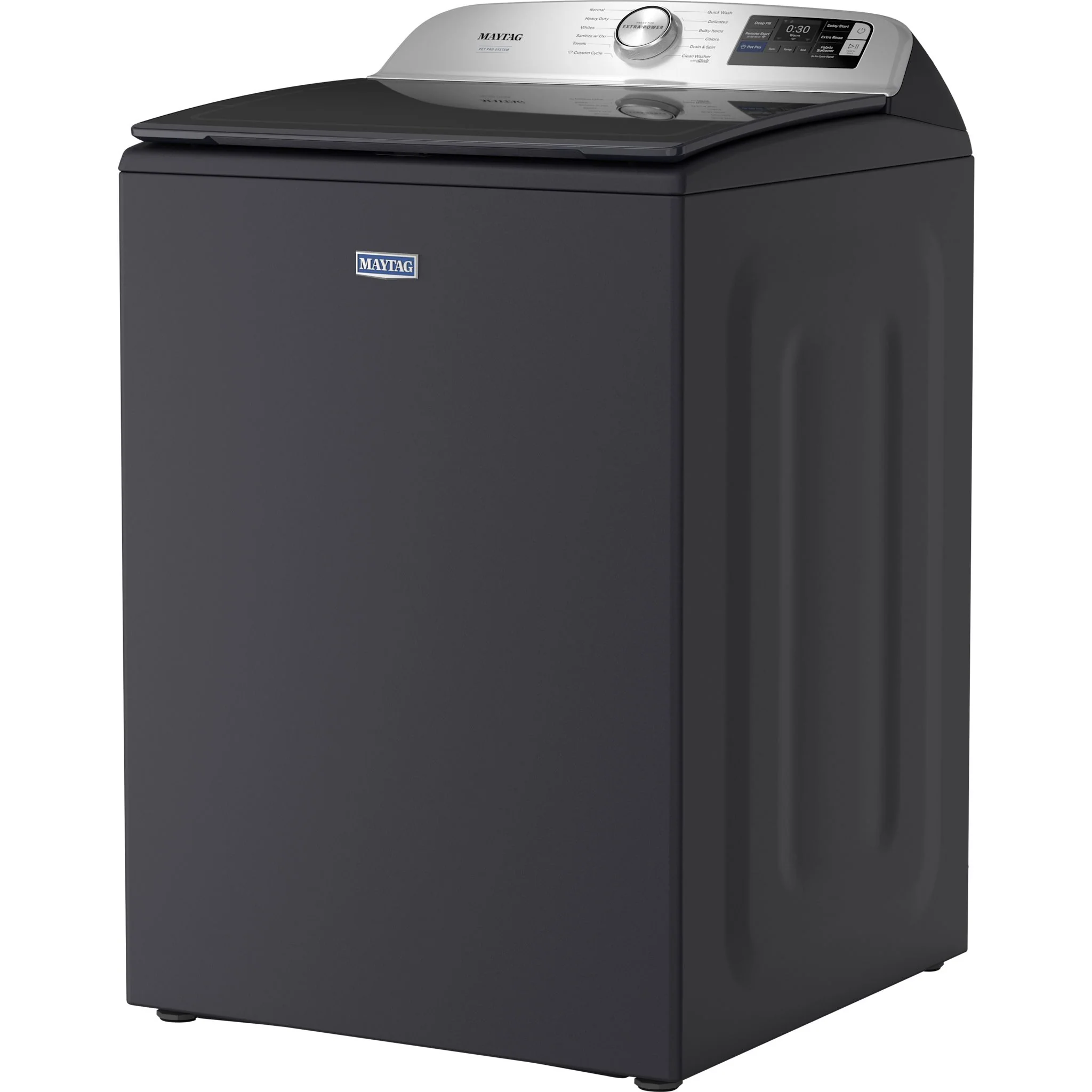 Maytag 6.0 Cu. Ft. Pet Pro Top Load Agitator Washer with Extra Power and Sanitize Cycle with Oxi -Midnight Steel (MTW7205RF) - Image 5