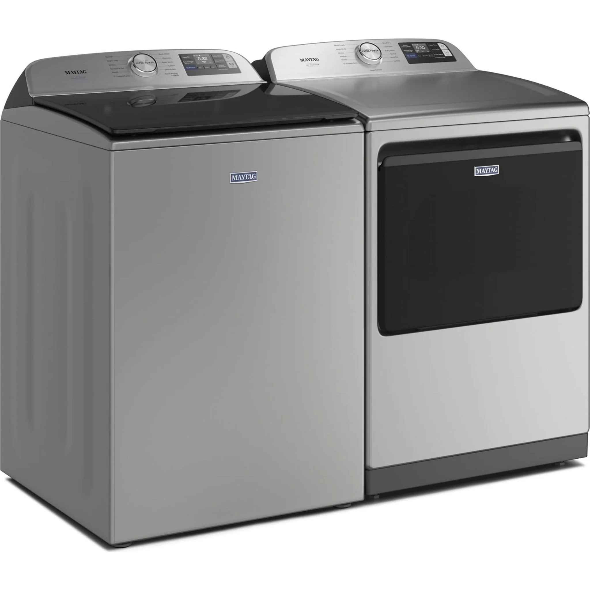 Maytag 6.0 Cu. Ft. Pet Pro Top Load Agitator Washer with Extra Power and Sanitize Cycle with Oxi -Classic Silver (MTW7205RR) - Image 10