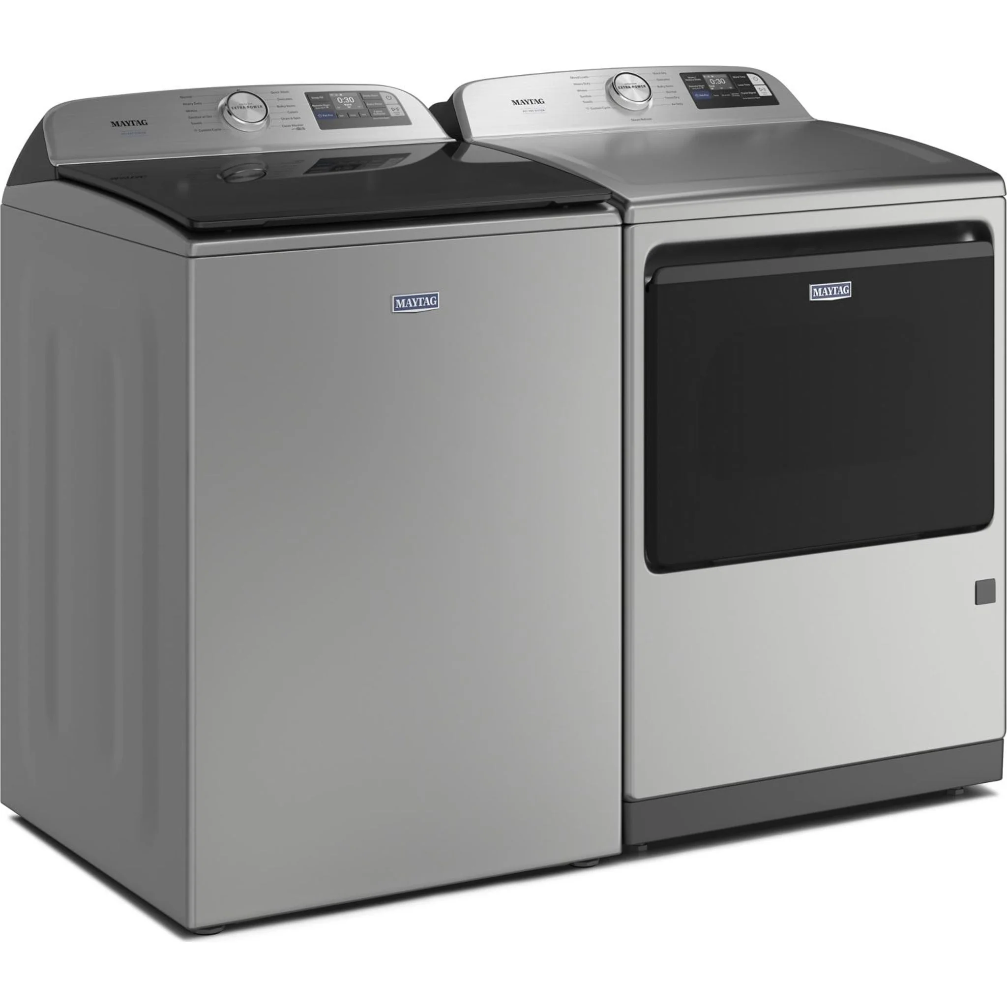 Maytag 6.0 Cu. Ft. Pet Pro Top Load Agitator Washer with Extra Power and Sanitize Cycle with Oxi -Classic Silver (MTW7205RR) - Image 12