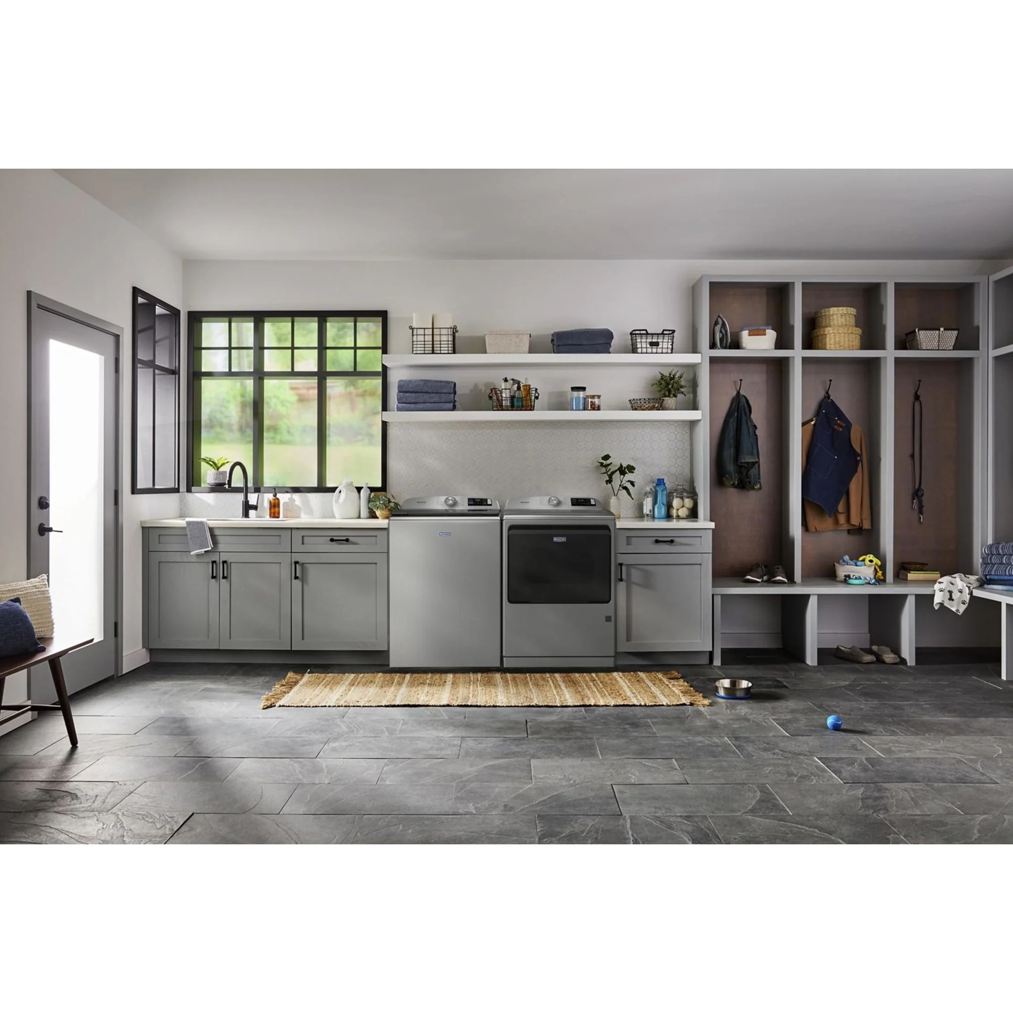 Maytag 6.0 Cu. Ft. Pet Pro Top Load Agitator Washer with Extra Power and Sanitize Cycle with Oxi -Classic Silver (MTW7205RR) - Image 13