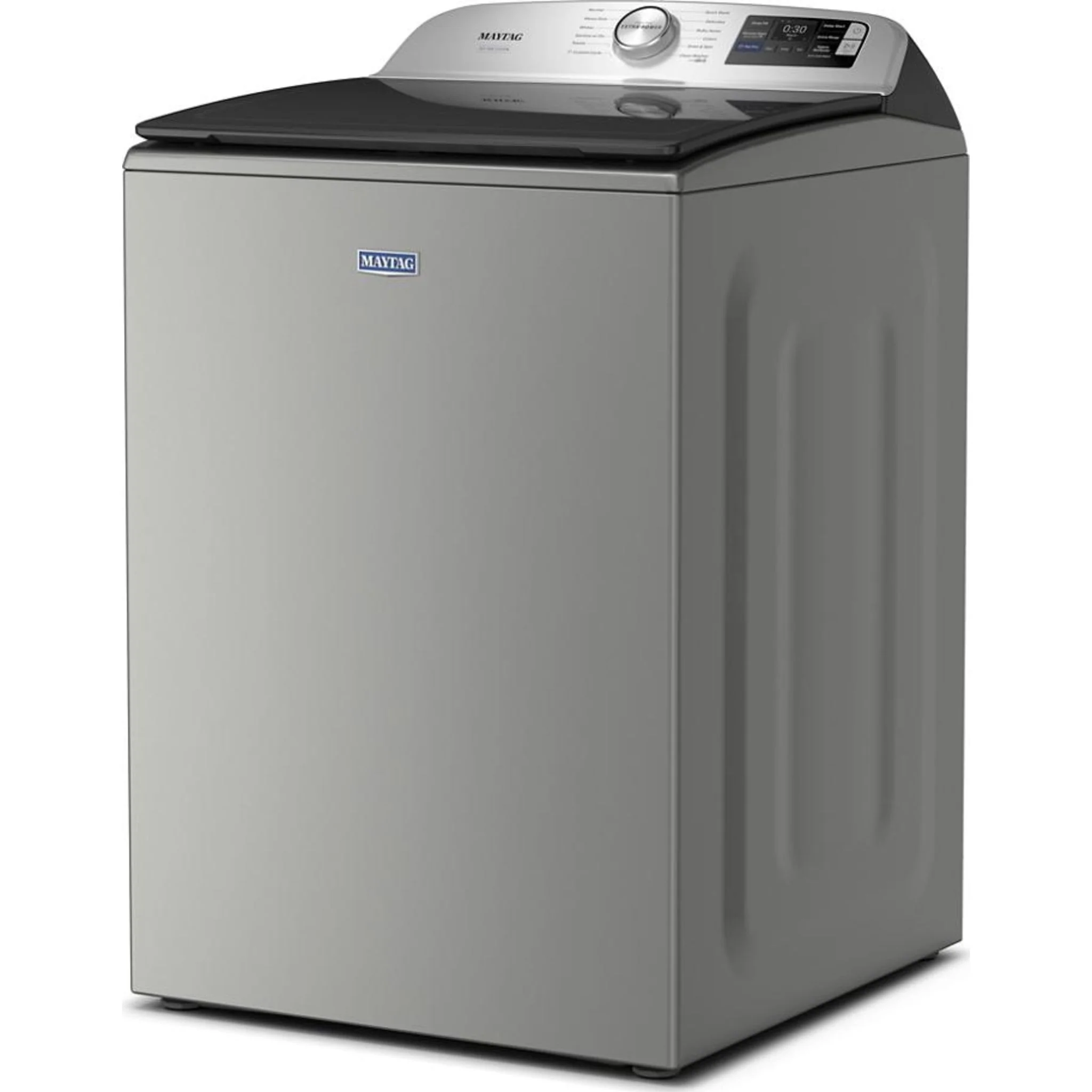 Maytag 6.0 Cu. Ft. Pet Pro Top Load Agitator Washer with Extra Power and Sanitize Cycle with Oxi -Classic Silver (MTW7205RR) - Image 8