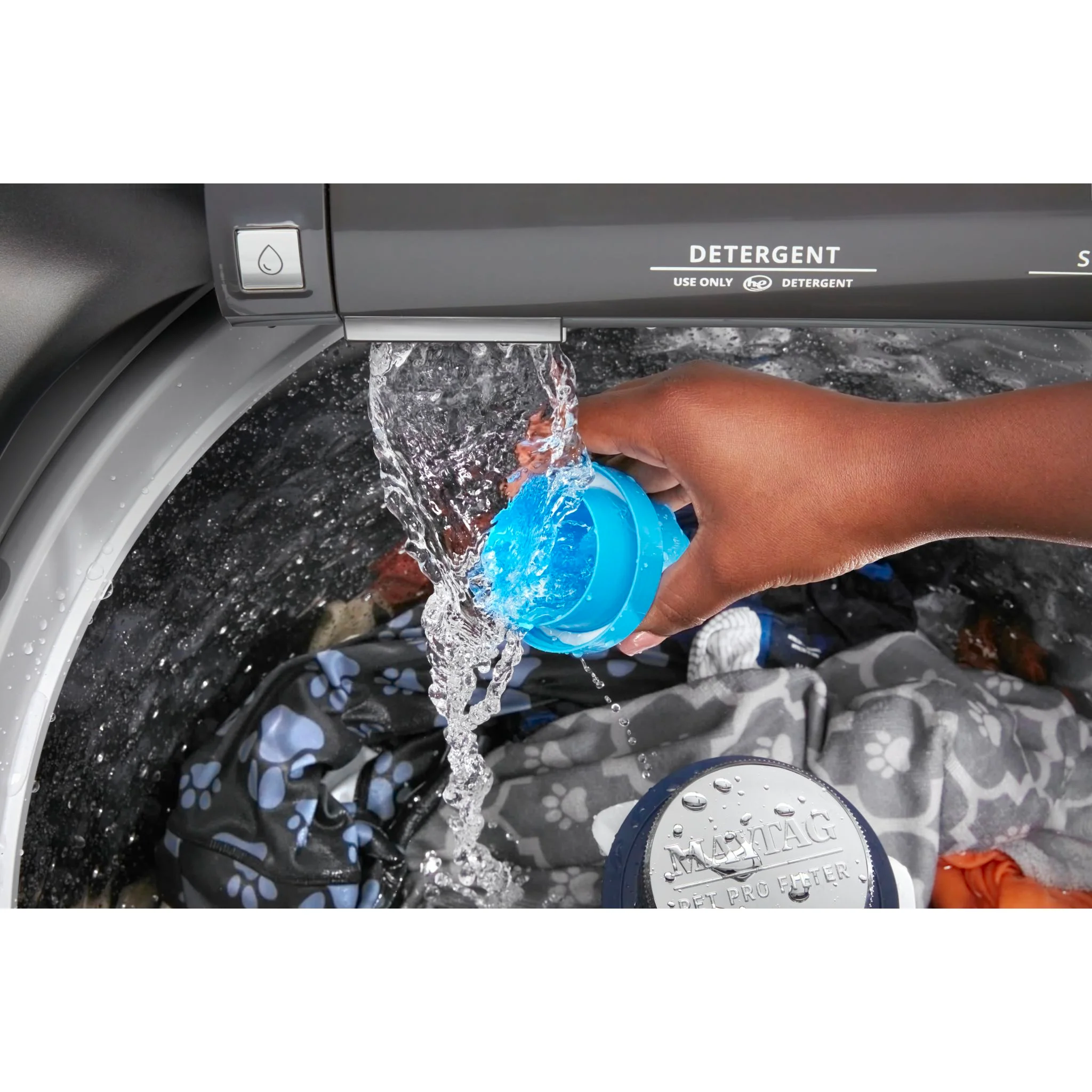 Maytag Pet Pro Top Load Washer - 5.4 cu.ft.  - Volcano Black (MVW6500MBK) - Image 18