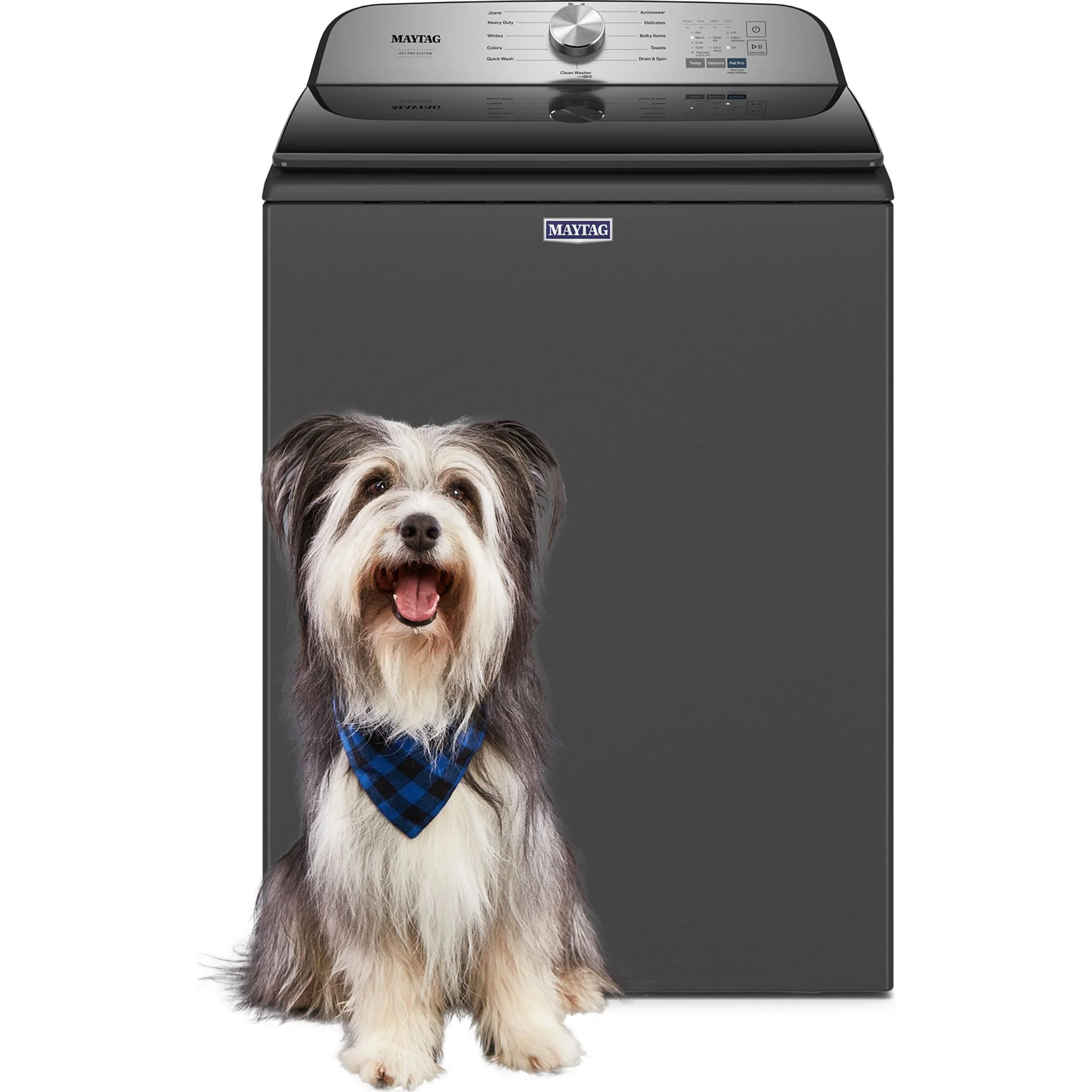 Maytag Pet Pro Top Load Washer - 5.4 cu.ft.  - Volcano Black (MVW6500MBK) - Image 2