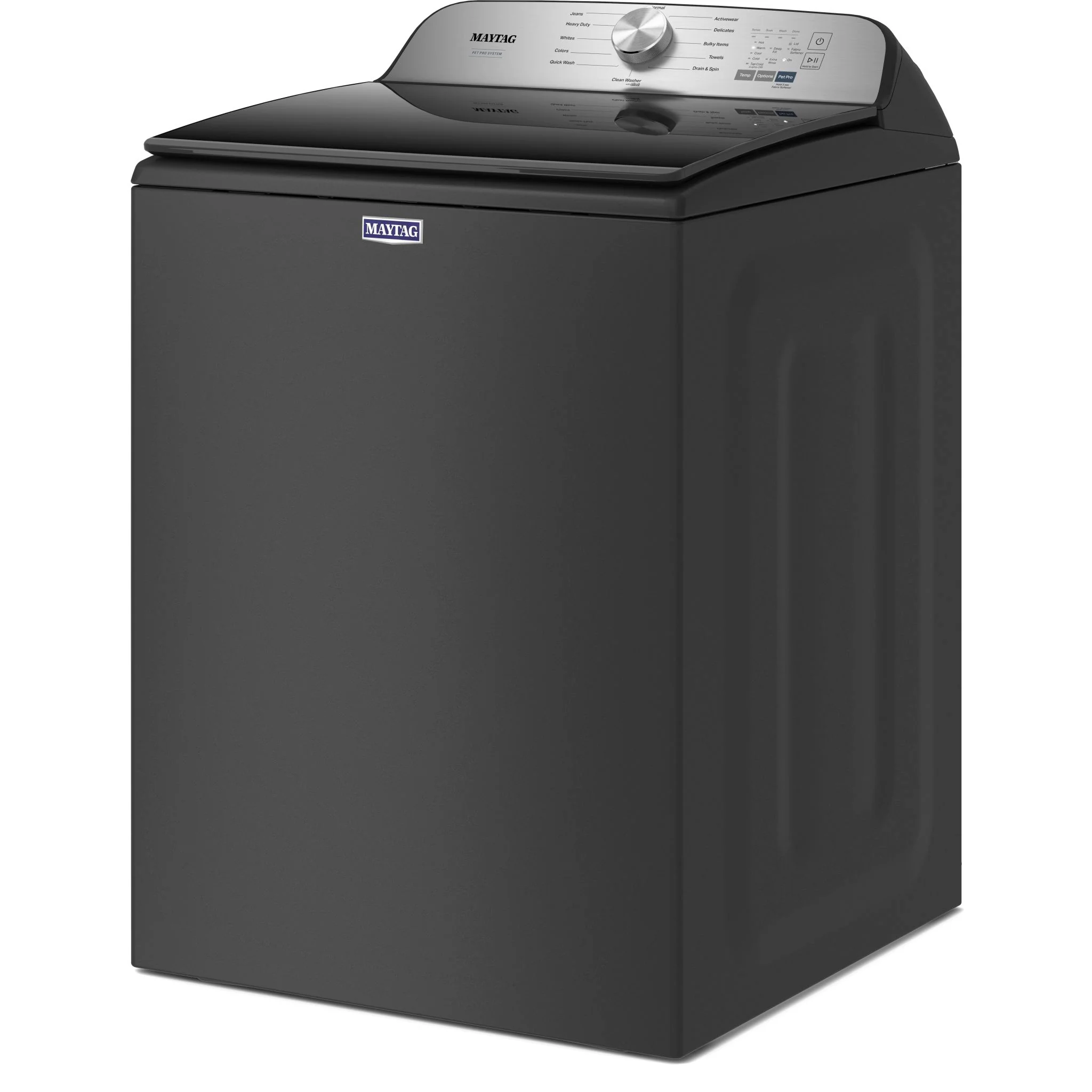 Maytag Pet Pro Top Load Washer - 5.4 cu.ft.  - Volcano Black (MVW6500MBK) - Image 3