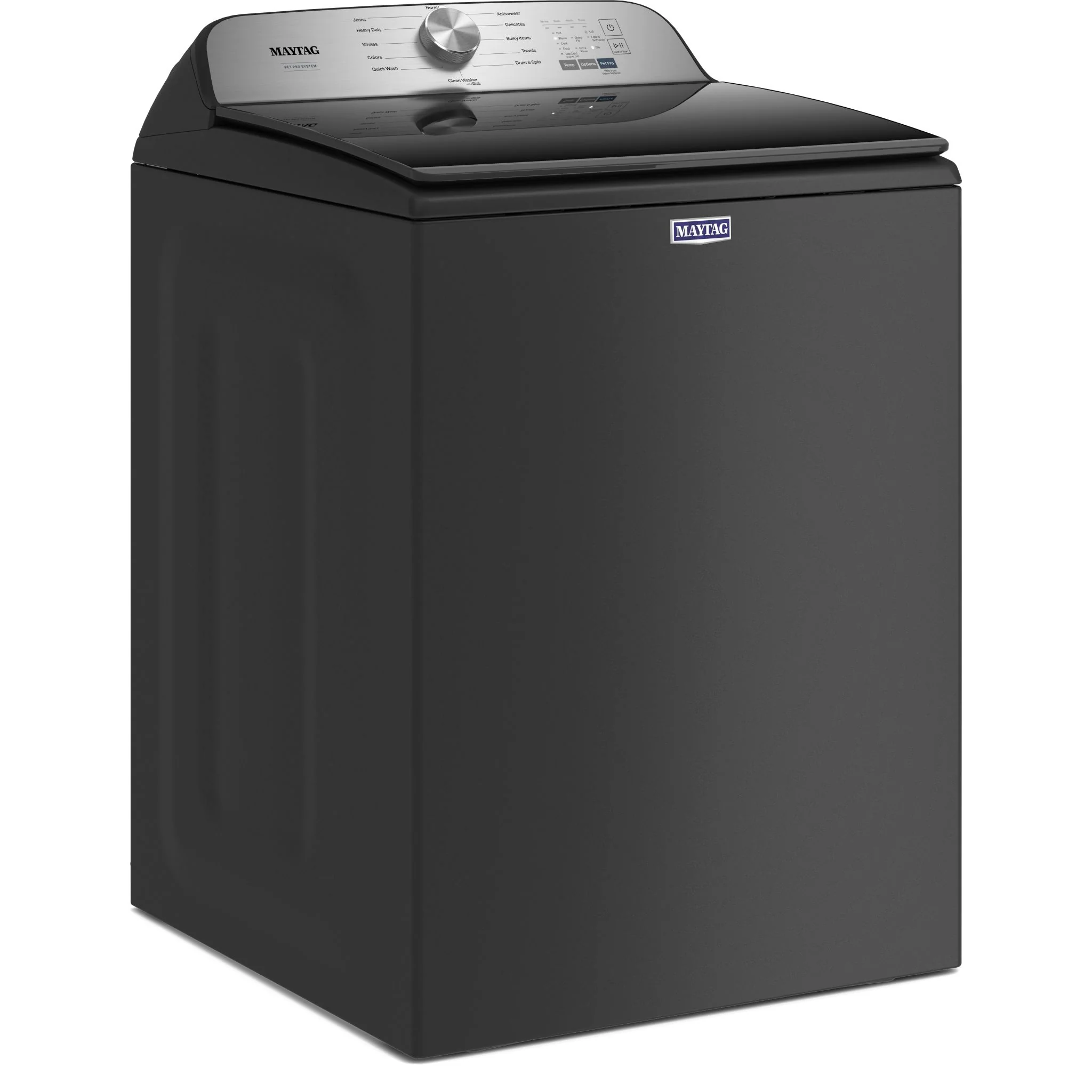 Maytag Pet Pro Top Load Washer - 5.4 cu.ft.  - Volcano Black (MVW6500MBK) - Image 4