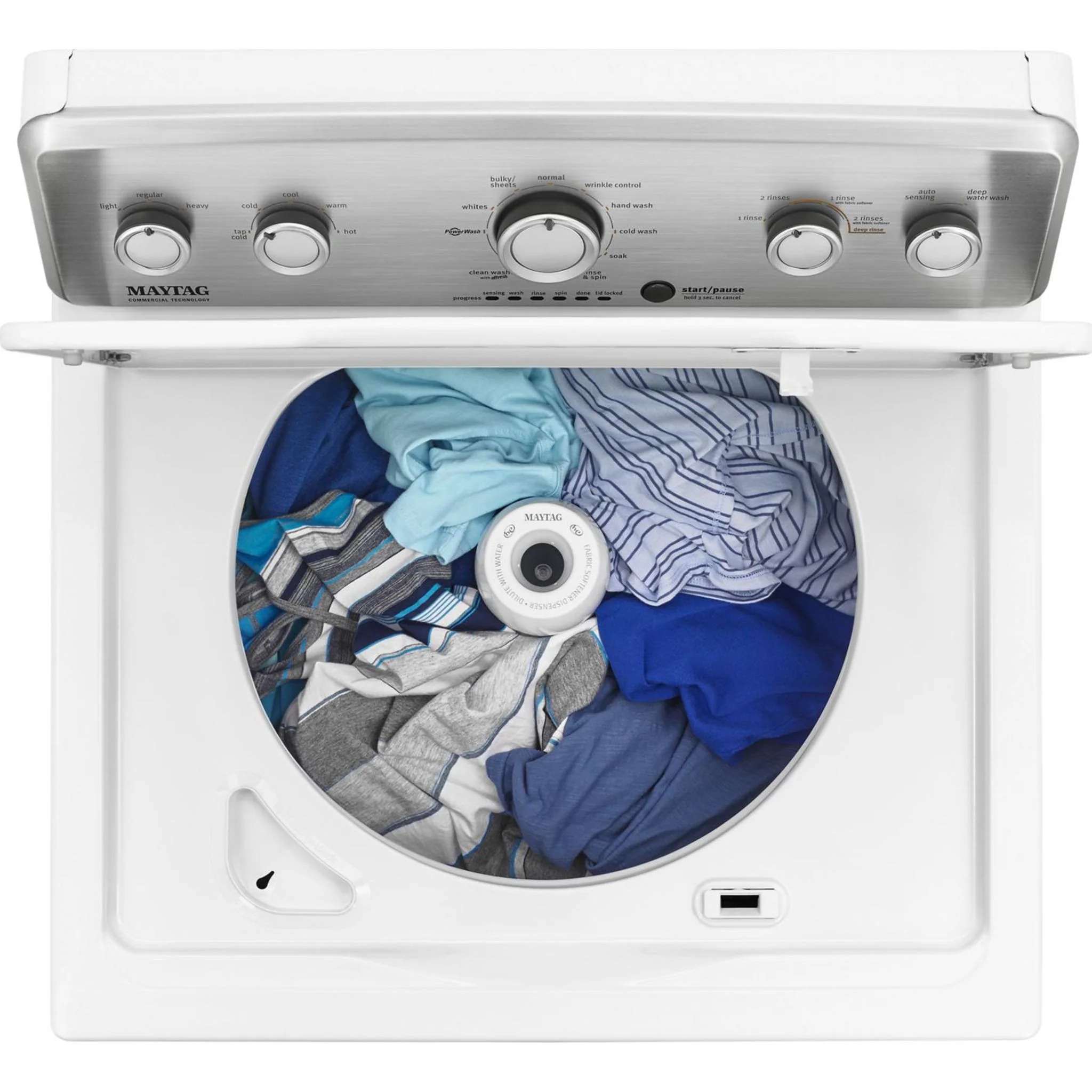 Maytag Top Load Washer with the Deep Water Wash Option and PowerWash® Cycle4.9 cu. ft. I.E.C. (MVWC565FW) - Image 7