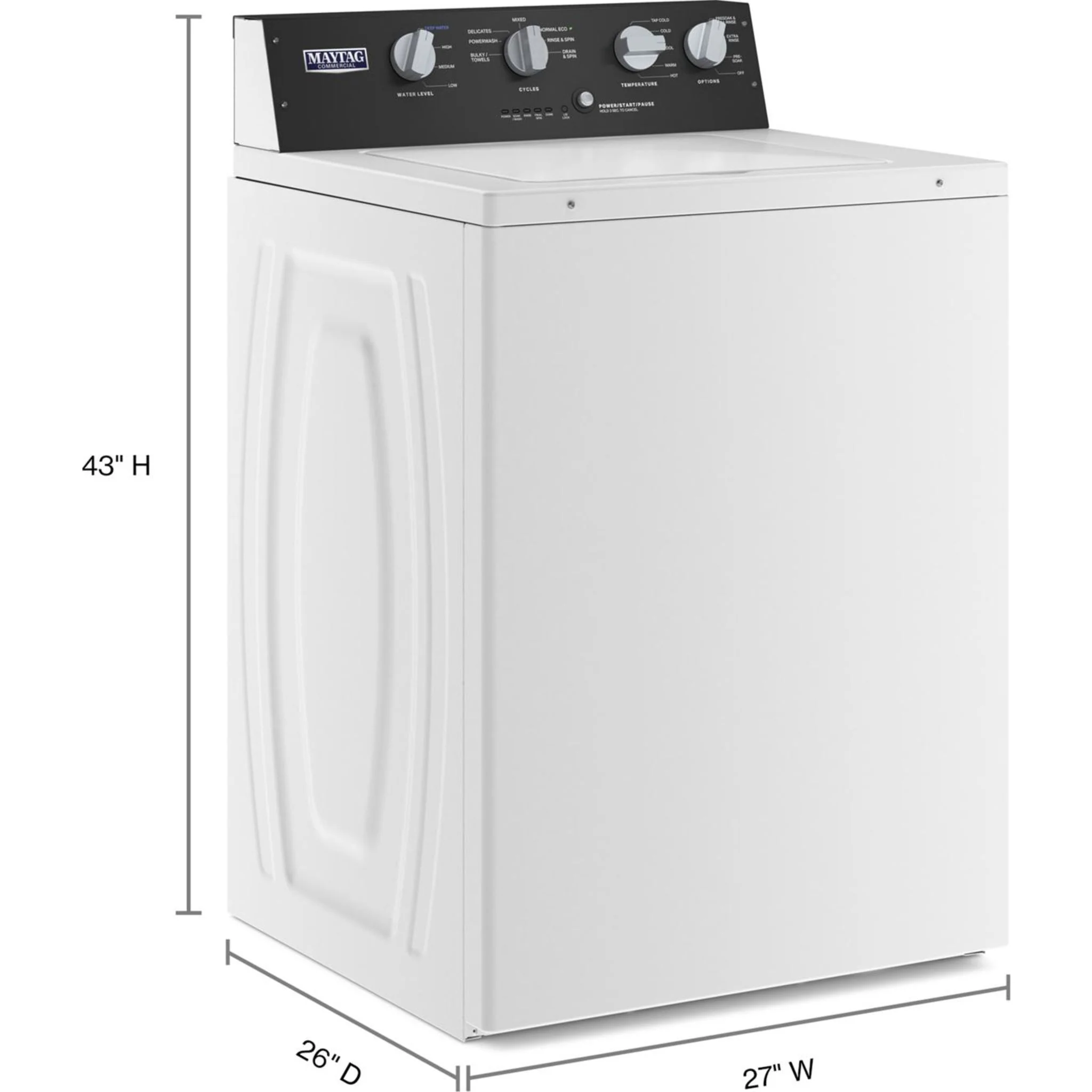 Maytag Commercial-Grade Residential Agitator Washer - 4.0 cu. ft (I.E.C.) -White (MVWP586GW) - Image 23