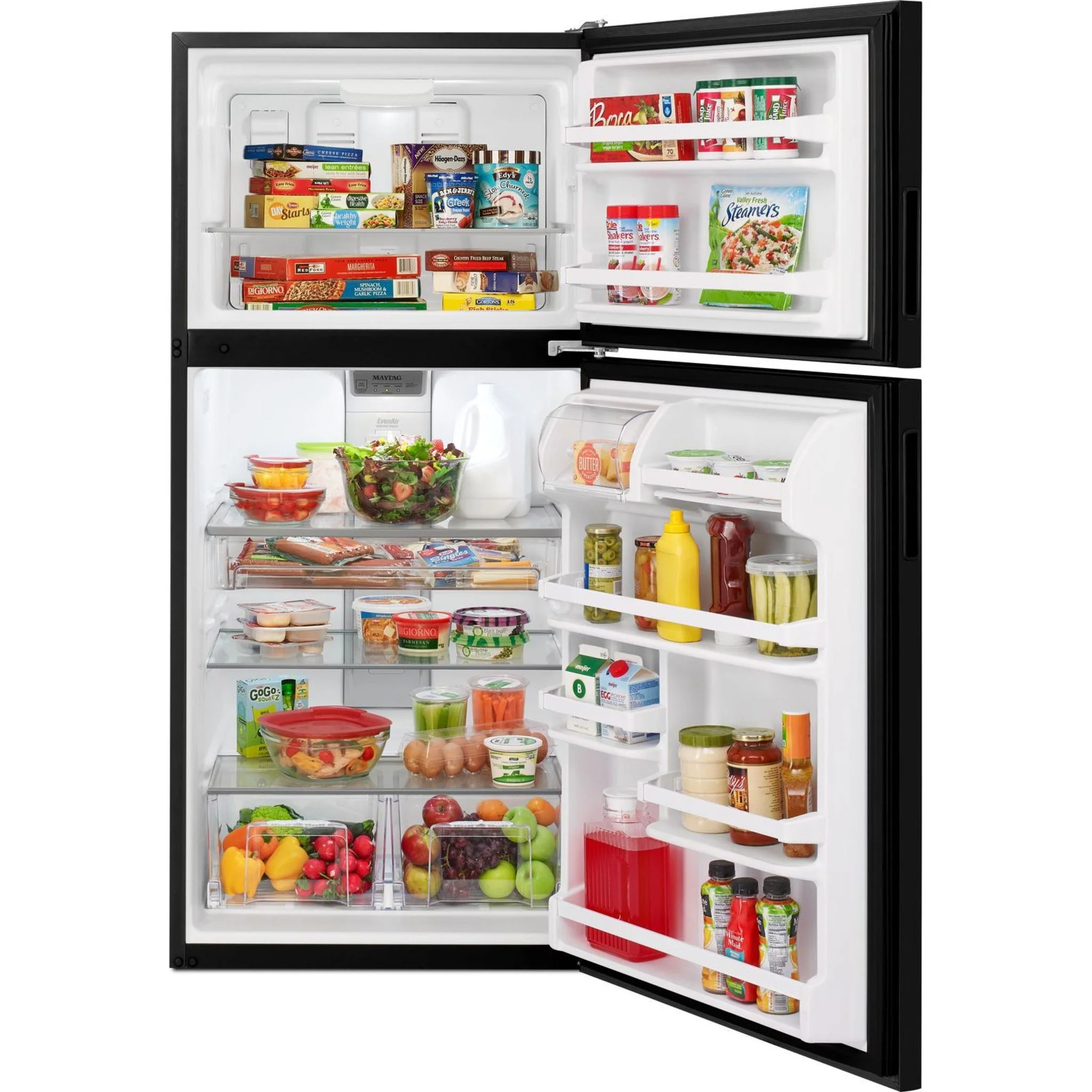 Maytag 30" Wide Top Freezer Refrigerator with PowerCold Feature- 18 cu.ft. - Black Ice (MRT118FFFE) - Image 15