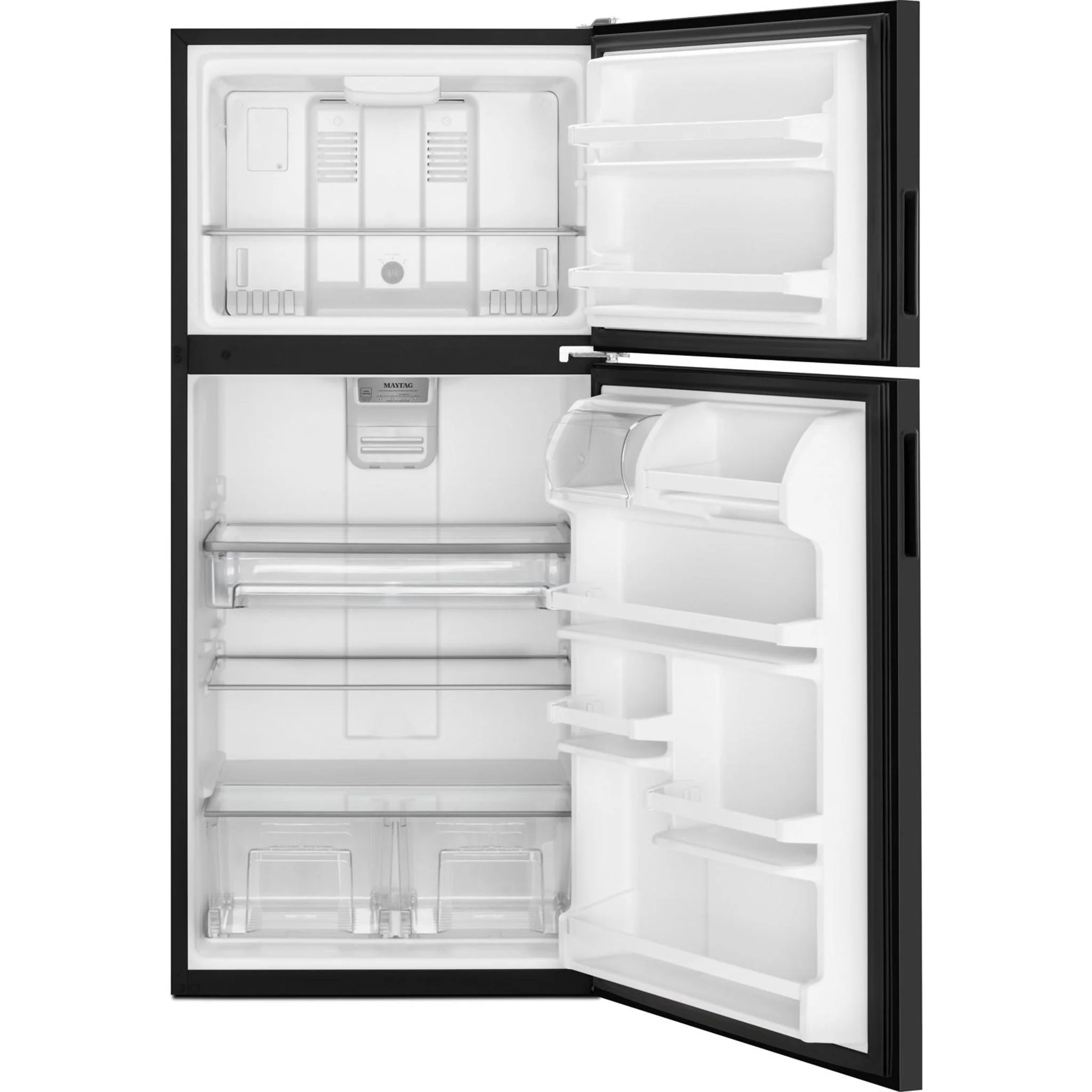 Maytag 30" Wide Top Freezer Refrigerator with PowerCold Feature- 18 cu.ft. - Black Ice (MRT118FFFE) - Image 21
