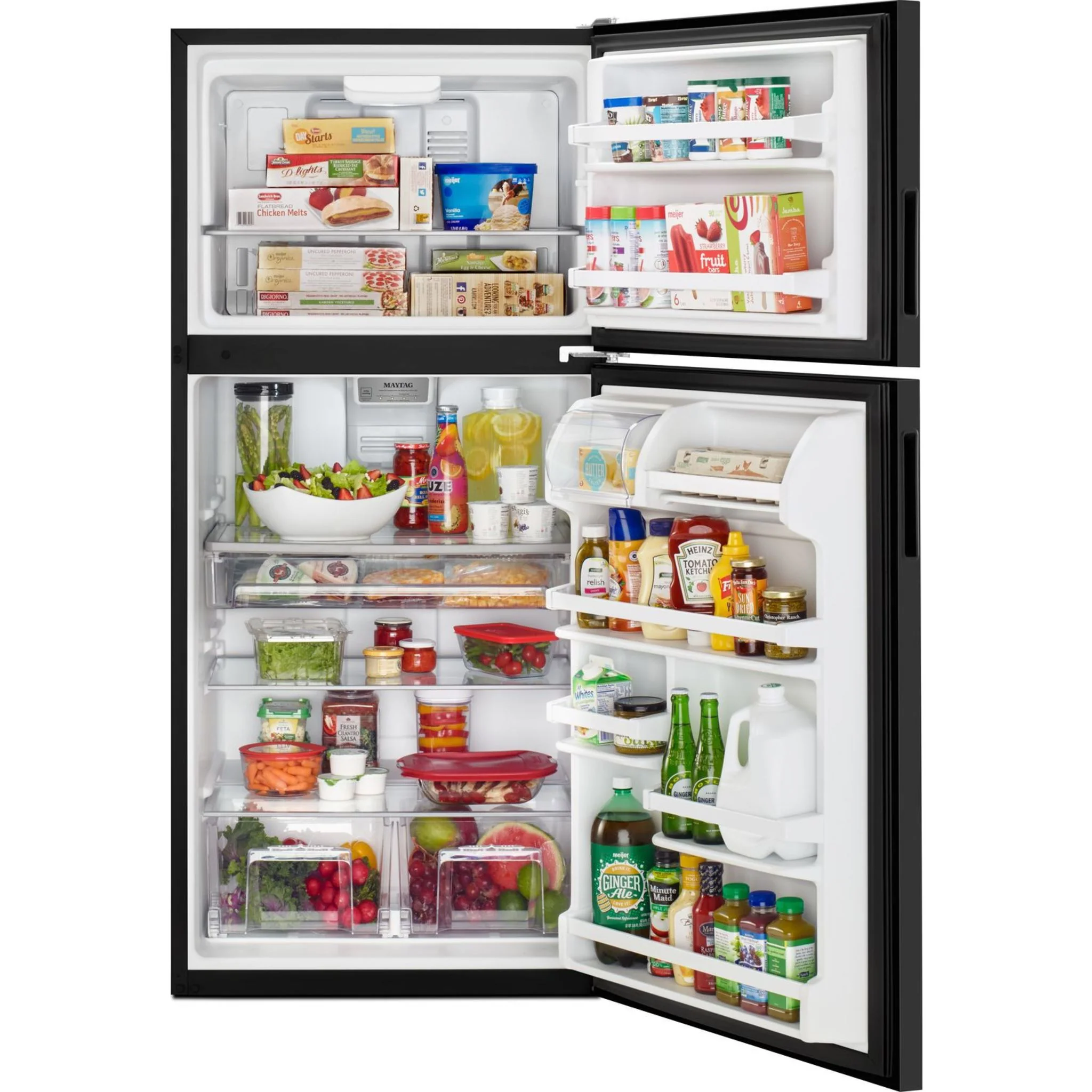 Maytag 30" Wide Top Freezer Refrigerator with PowerCold Feature- 18 cu.ft. - Black Ice (MRT118FFFE) - Image 8