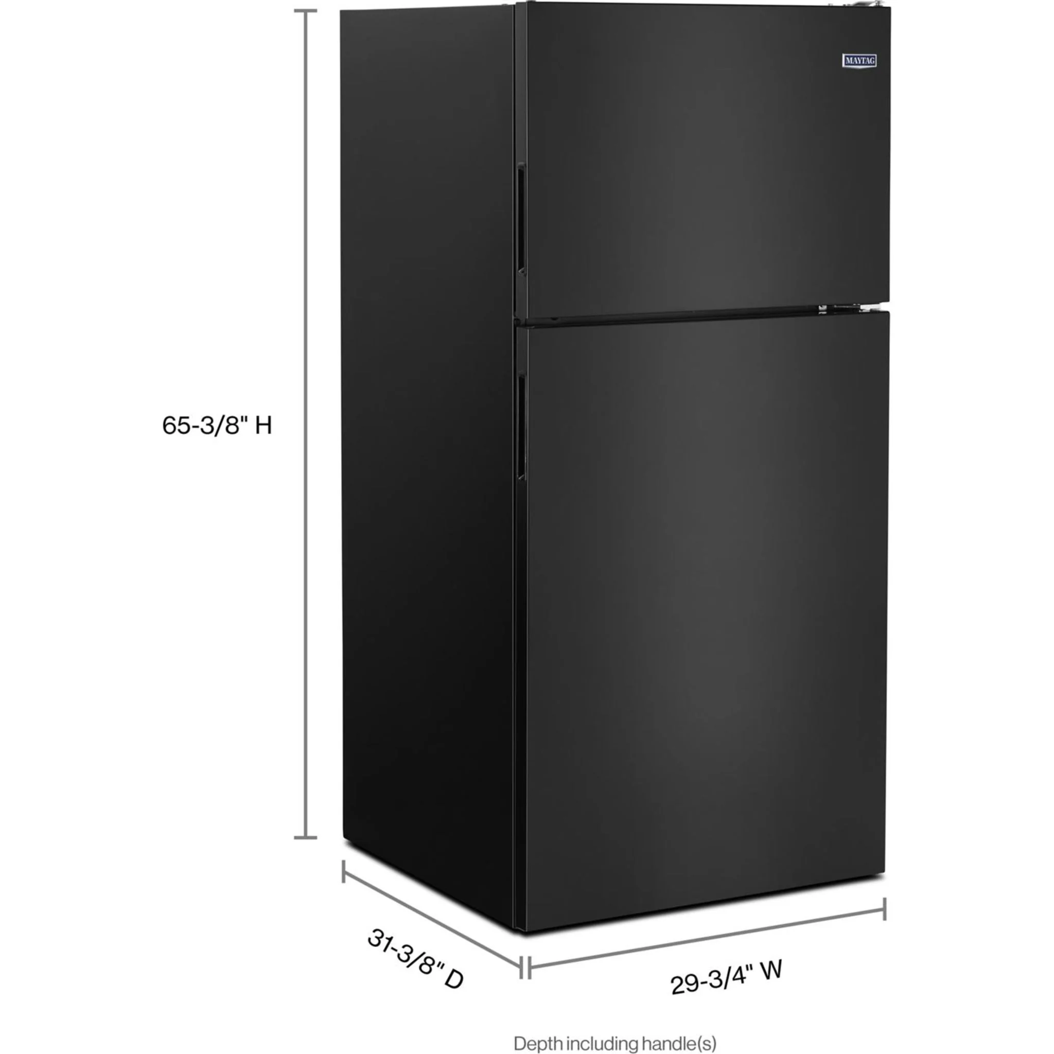Maytag 30" Wide Top Freezer Refrigerator with PowerCold Feature- 18 cu.ft. - Black Ice (MRT118FFFE) - Image 9