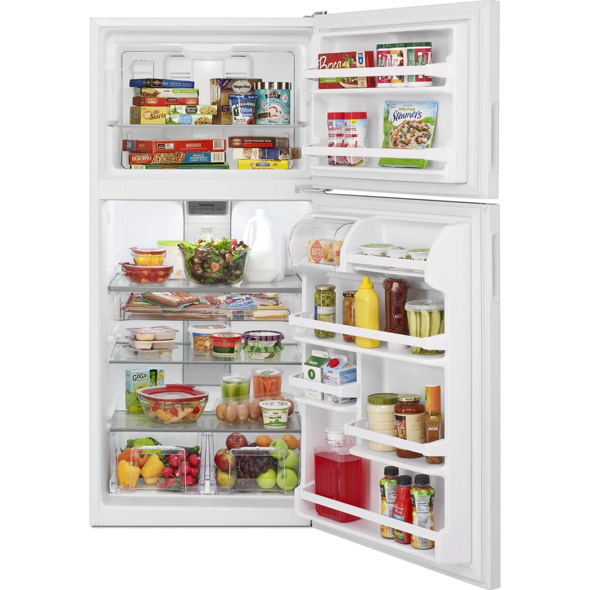 Maytag 30" Wide Top Freezer Refrigerator with PowerCold Feature- 18 cu.ft. - White Ice (MRT118FFFH) - Image 15