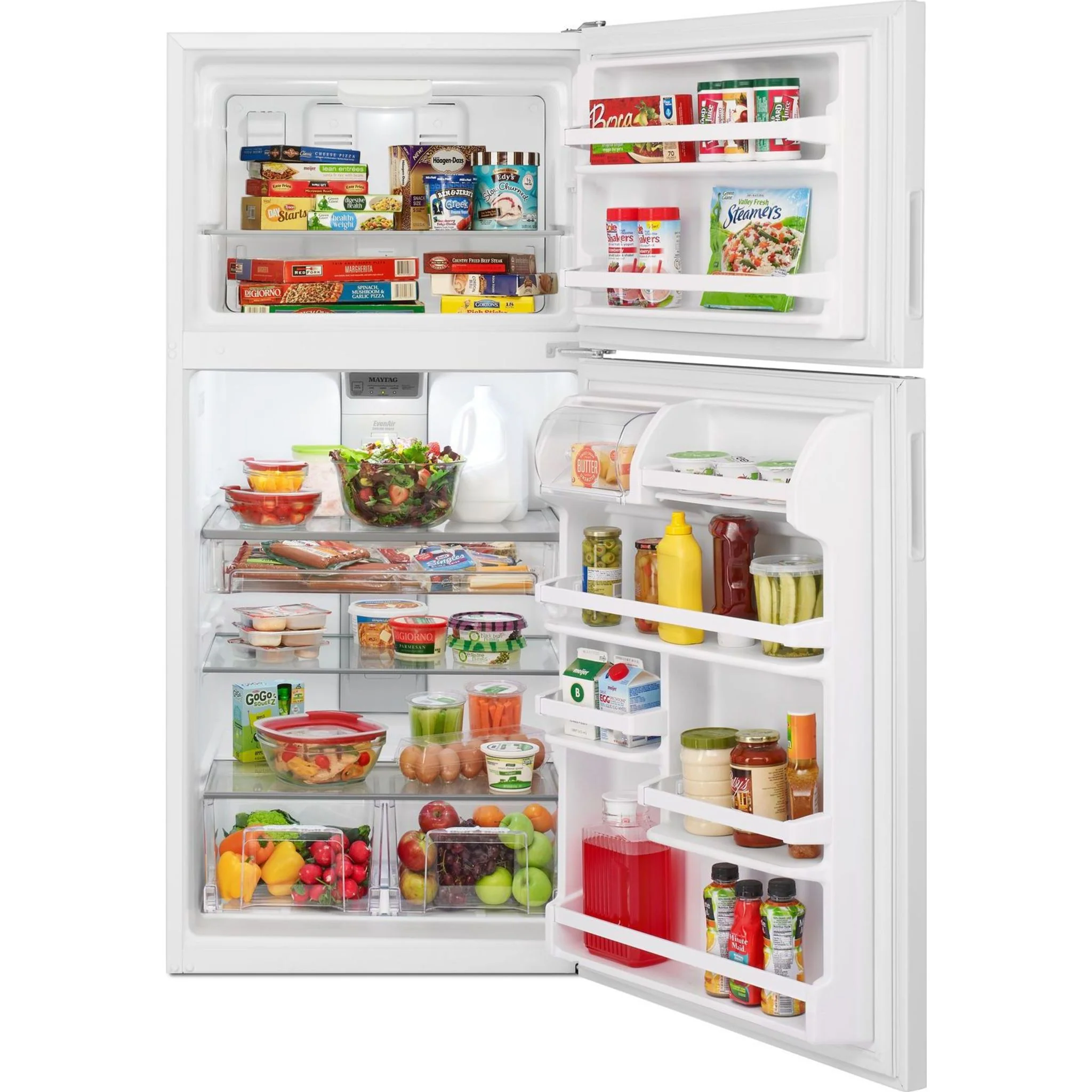 Maytag 30" Wide Top Freezer Refrigerator with PowerCold Feature- 18 cu.ft. - White Ice (MRT118FFFH) - Image 7