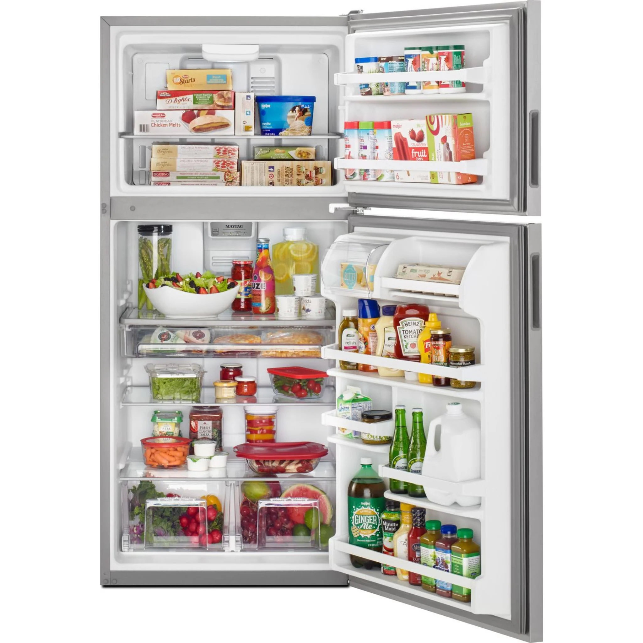 Maytag 30" Wide Top Freezer Refrigerator with PowerCold Feature- 18 cu.ft. - Fingerprint Resistant Stainless Steel (MRT118FFFZ) - Image 12