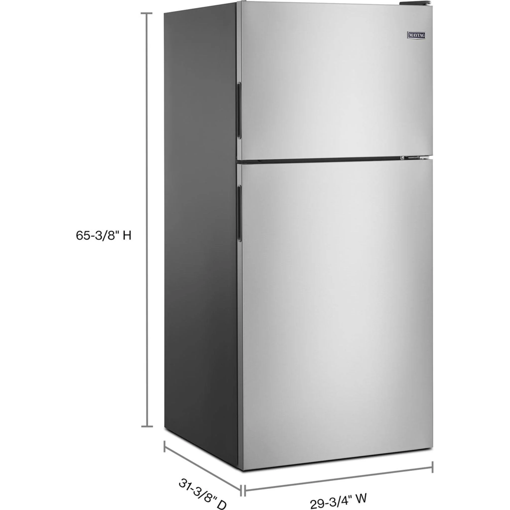 Maytag 30" Wide Top Freezer Refrigerator with PowerCold Feature- 18 cu.ft. - Fingerprint Resistant Stainless Steel (MRT118FFFZ) - Image 6