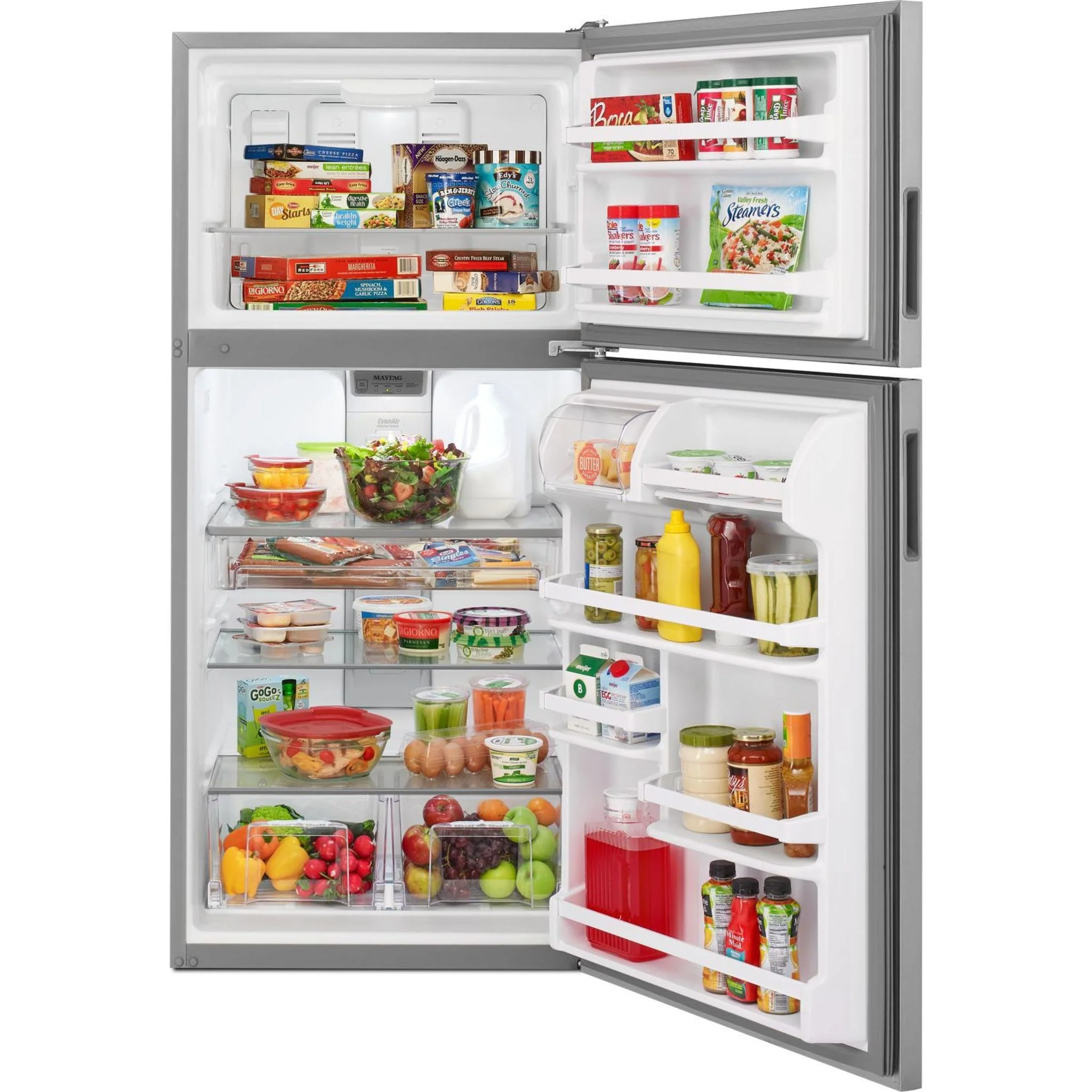 Maytag 30" Wide Top Freezer Refrigerator with PowerCold Feature- 18 cu.ft. - Fingerprint Resistant Stainless Steel (MRT118FFFZ) - Image 8