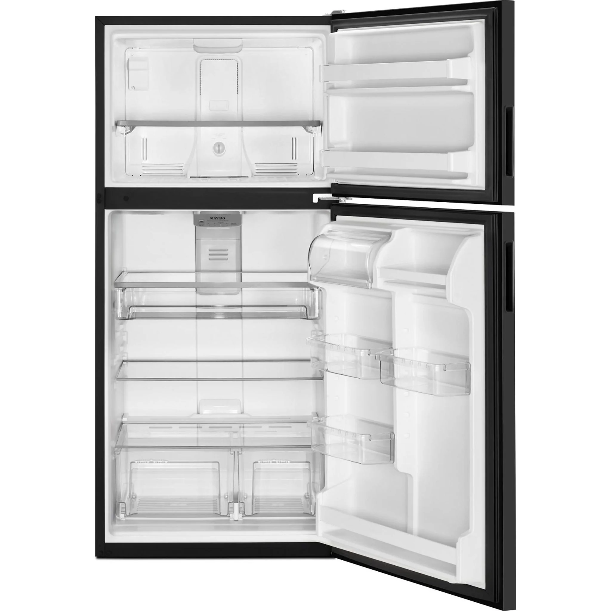 Maytag 33-Inch Wide Top Freezer Refrigerator with PowerCold Feature- 21 Cu. Ft. -Black Ice (MRT311FFFE) - Image 13