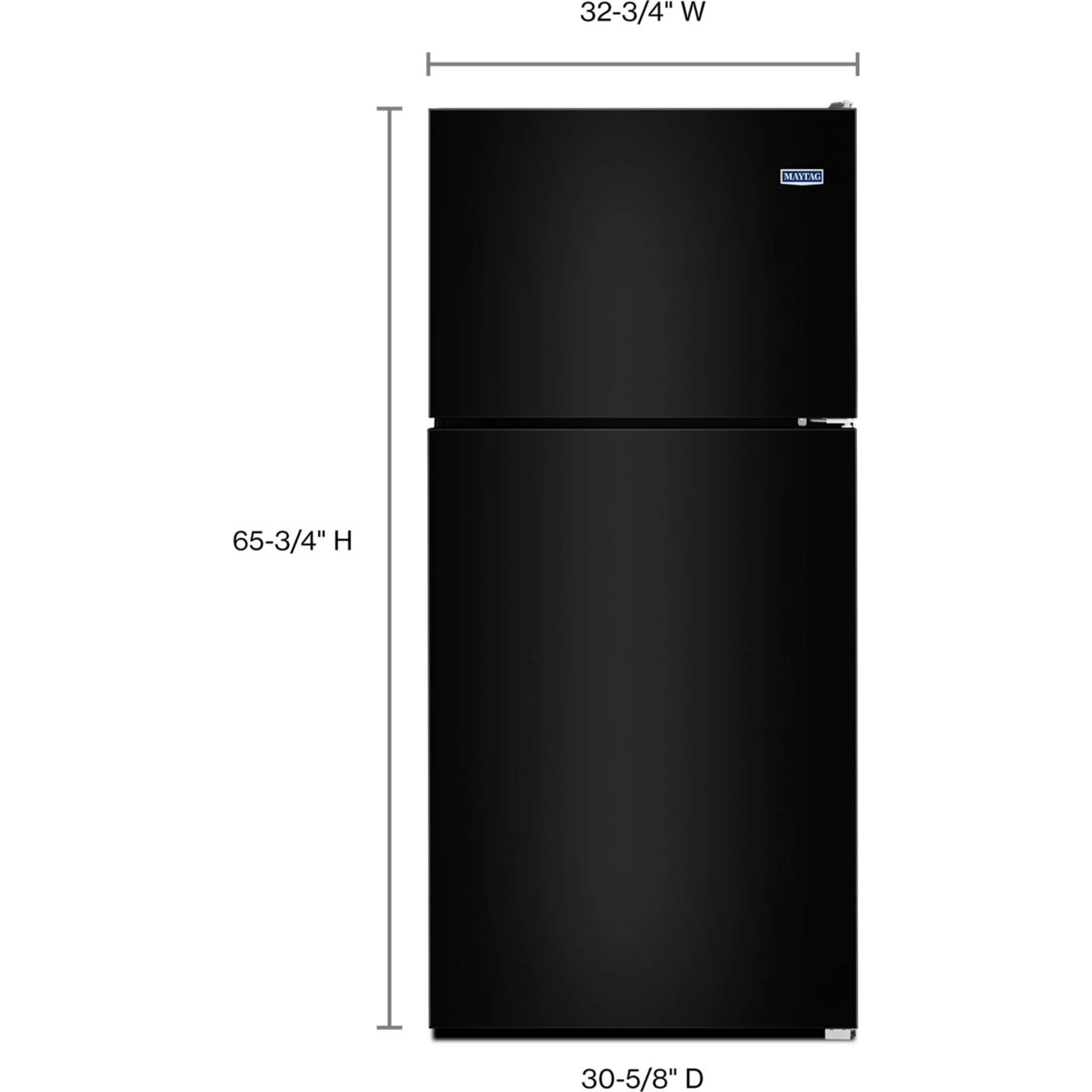 Maytag 33-Inch Wide Top Freezer Refrigerator with PowerCold Feature- 21 Cu. Ft. -Black Ice (MRT311FFFE) - Image 14