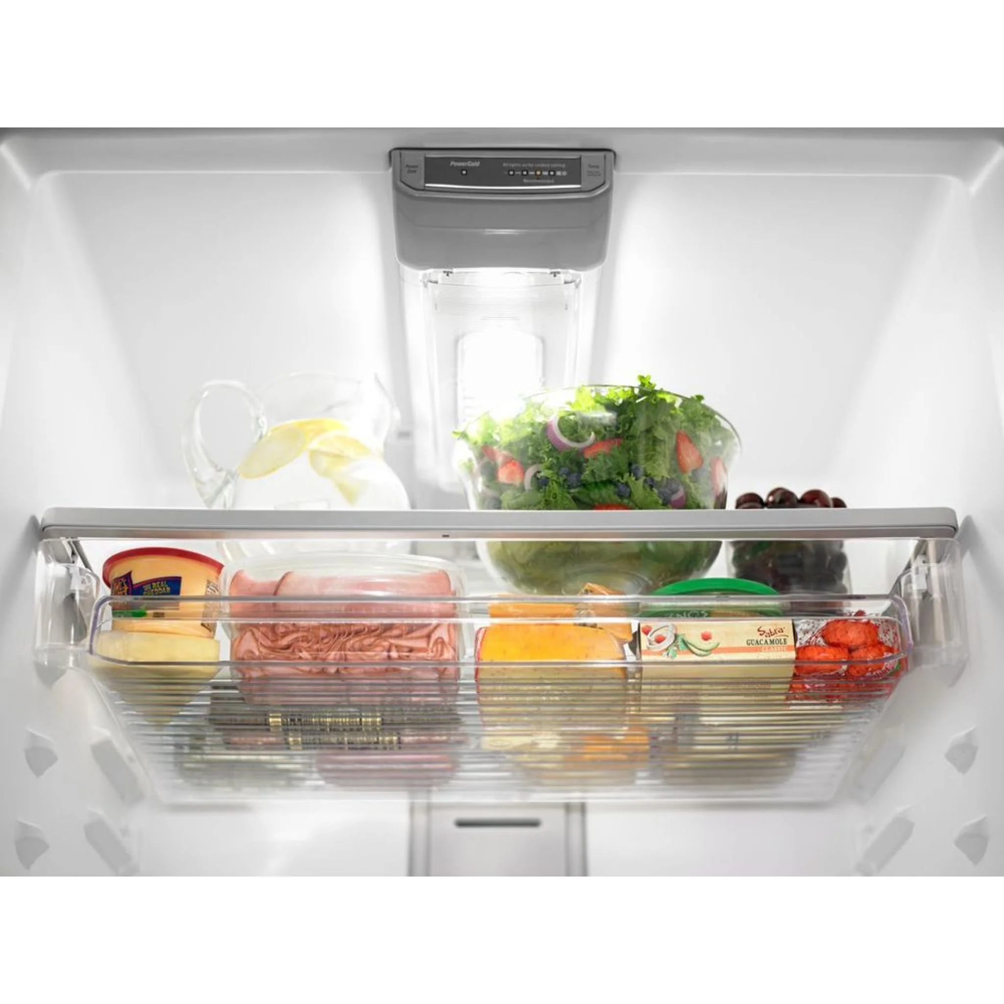Maytag 33-Inch Wide Top Freezer Refrigerator with EvenAirCooling Tower- 21 Cu. Ft. -Fingerprint Resistant Stainless Steel (MRT711SMFZ) - Image 5