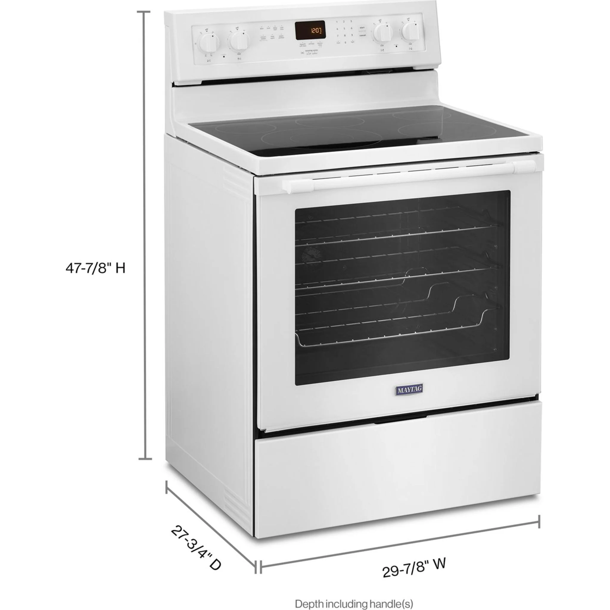 Maytag 30" WIDE ELECTRIC RANGE WITH TRUE CONVECTION AND POWER PREHEAT - 6.4 cu. ft. (YMER8800FW) - Image 19