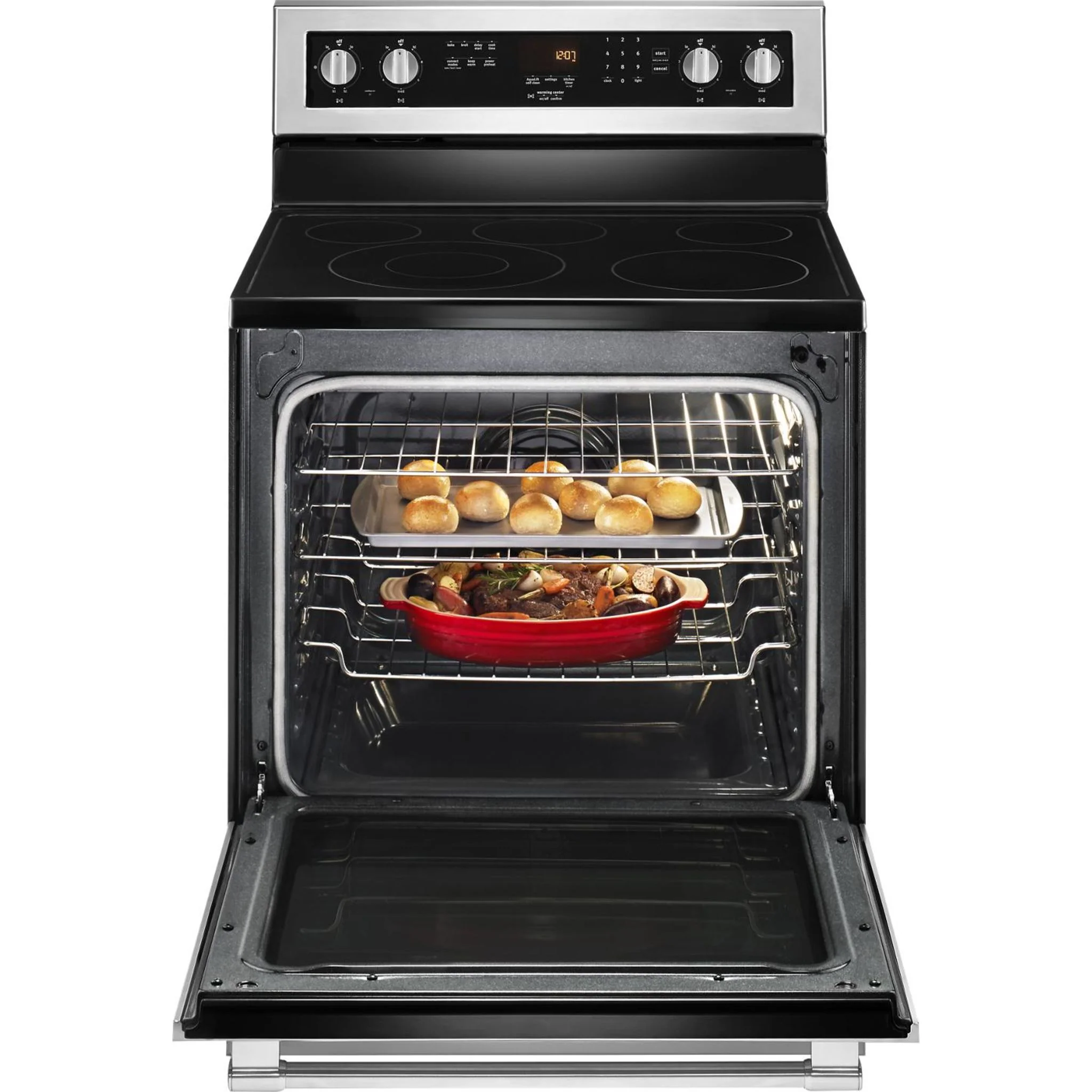 Maytag 30" WIDE ELECTRIC RANGE WITH TRUE CONVECTION AND POWER PREHEAT - 6.4 cu. ft. (YMER8800FZ) - Image 28