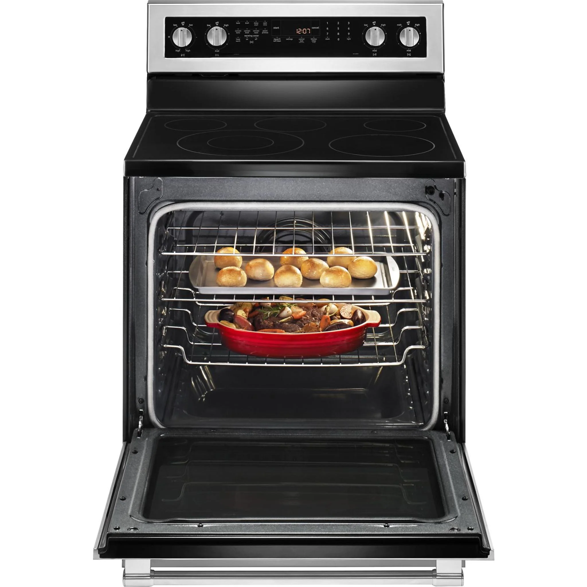 Maytag 30" WIDE ELECTRIC RANGE WITH TRUE CONVECTION AND POWER PREHEAT - 6.4 cu. ft. (YMER8800FZ) - Image 35