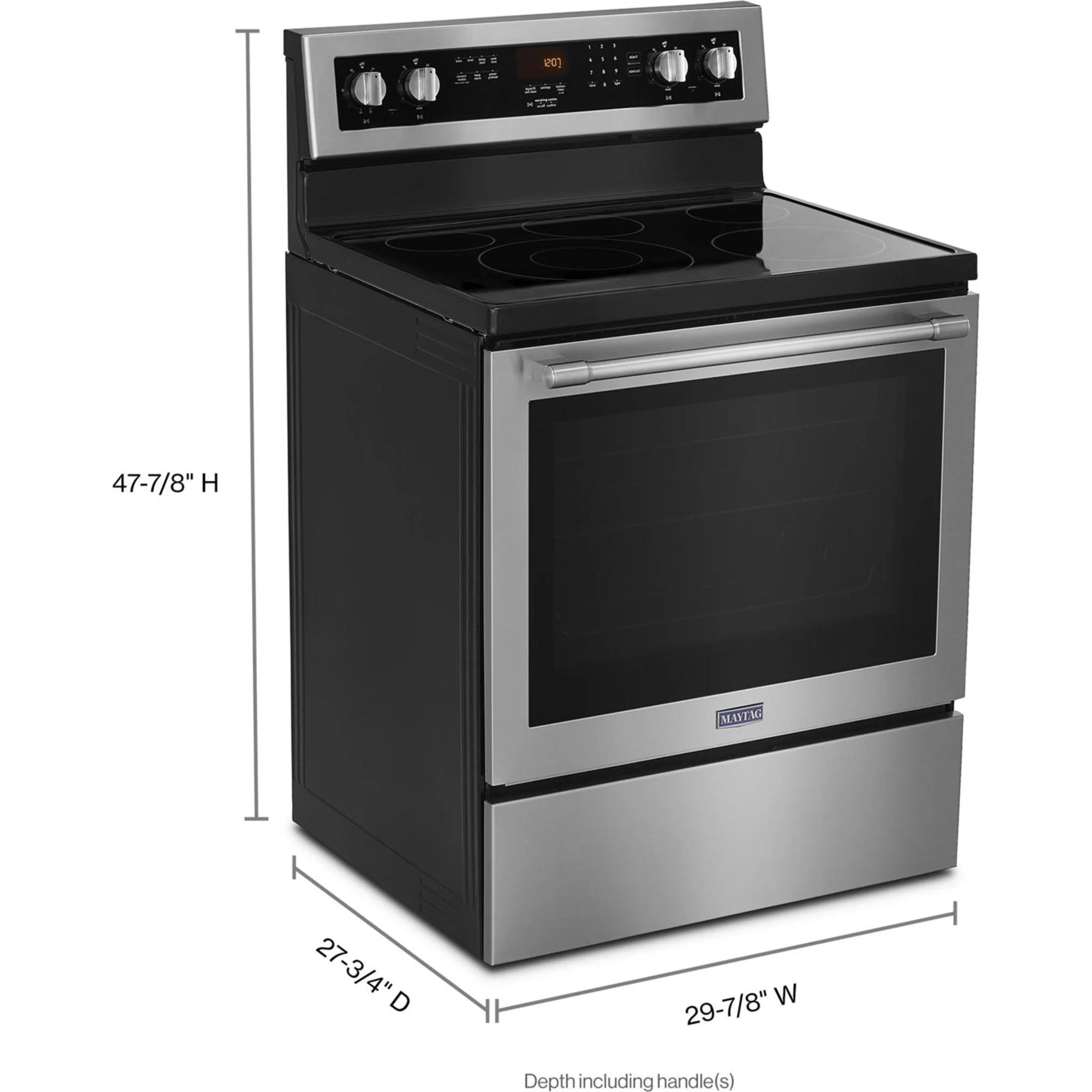 Maytag 30" WIDE ELECTRIC RANGE WITH TRUE CONVECTION AND POWER PREHEAT - 6.4 cu. ft. (YMER8800FZ) - Image 47