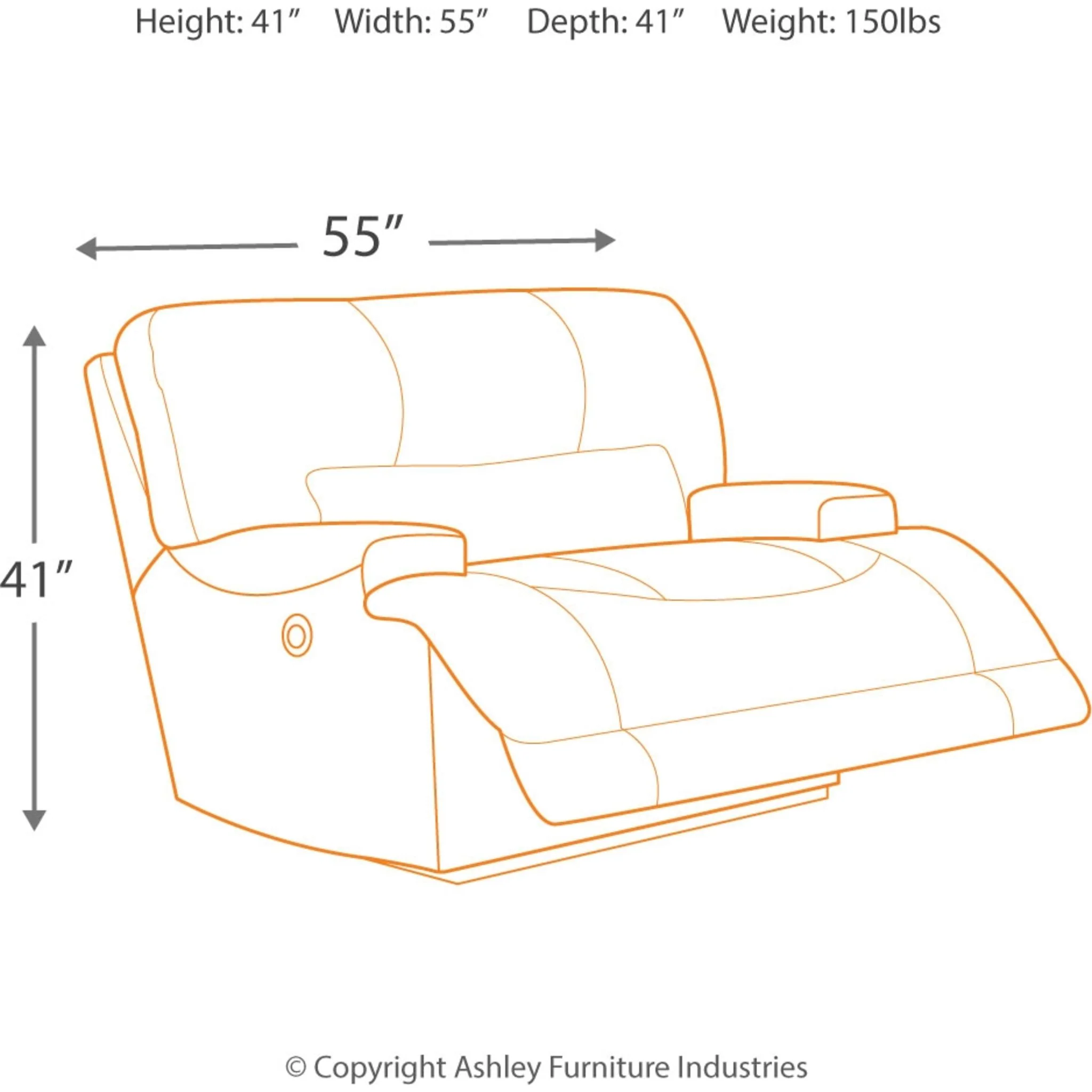 McCaskill Wide Seat Recliner - Image 5