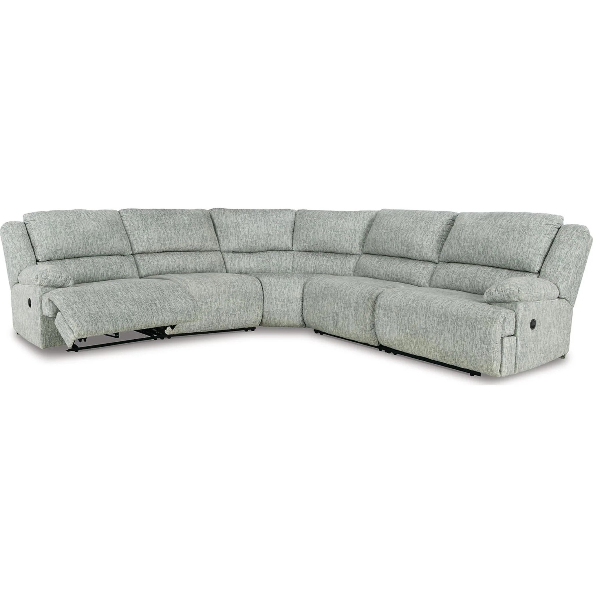 McClelland 5 Piece Reclining Sectional - Image 4