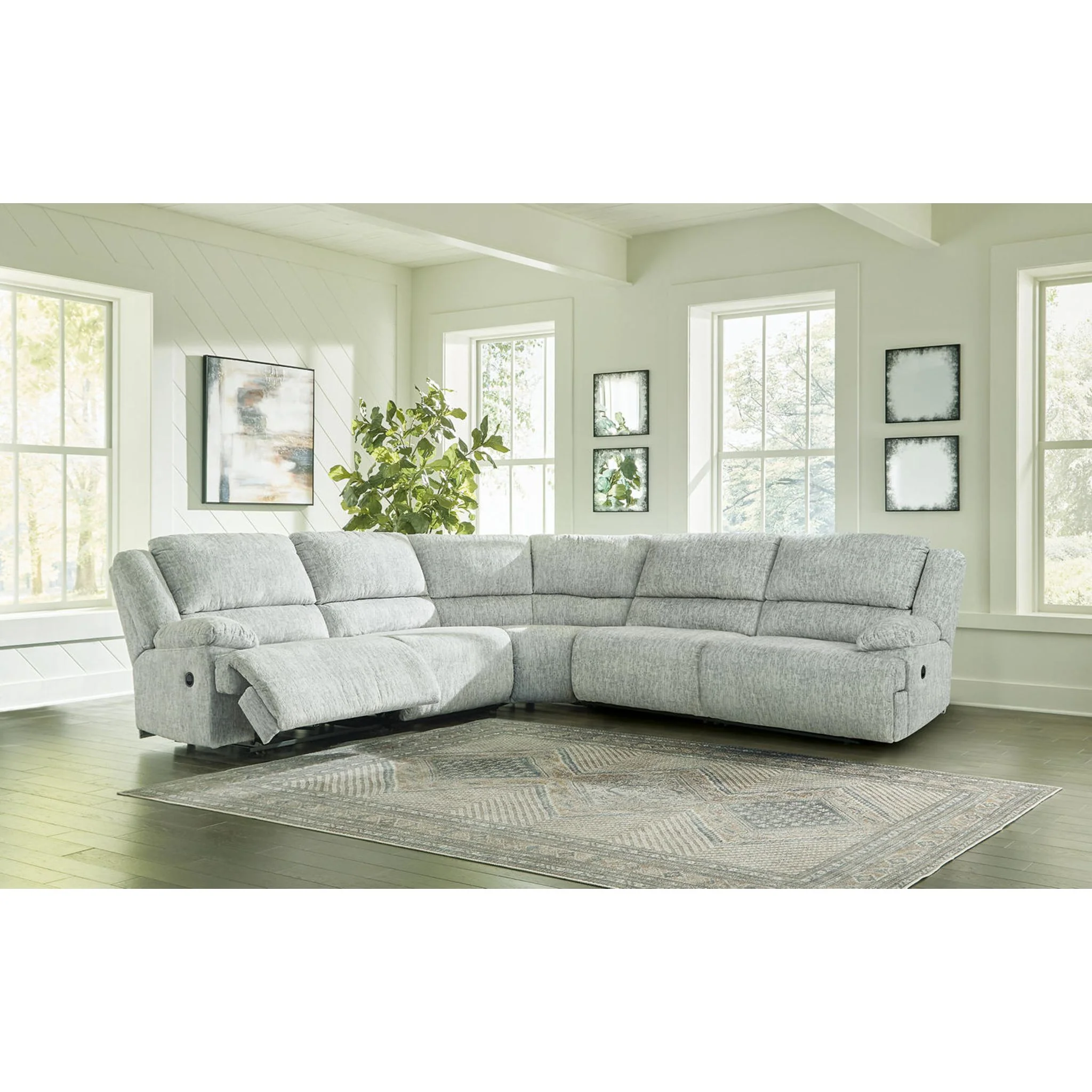 McClelland 5 Piece Reclining Sectional - Image 5