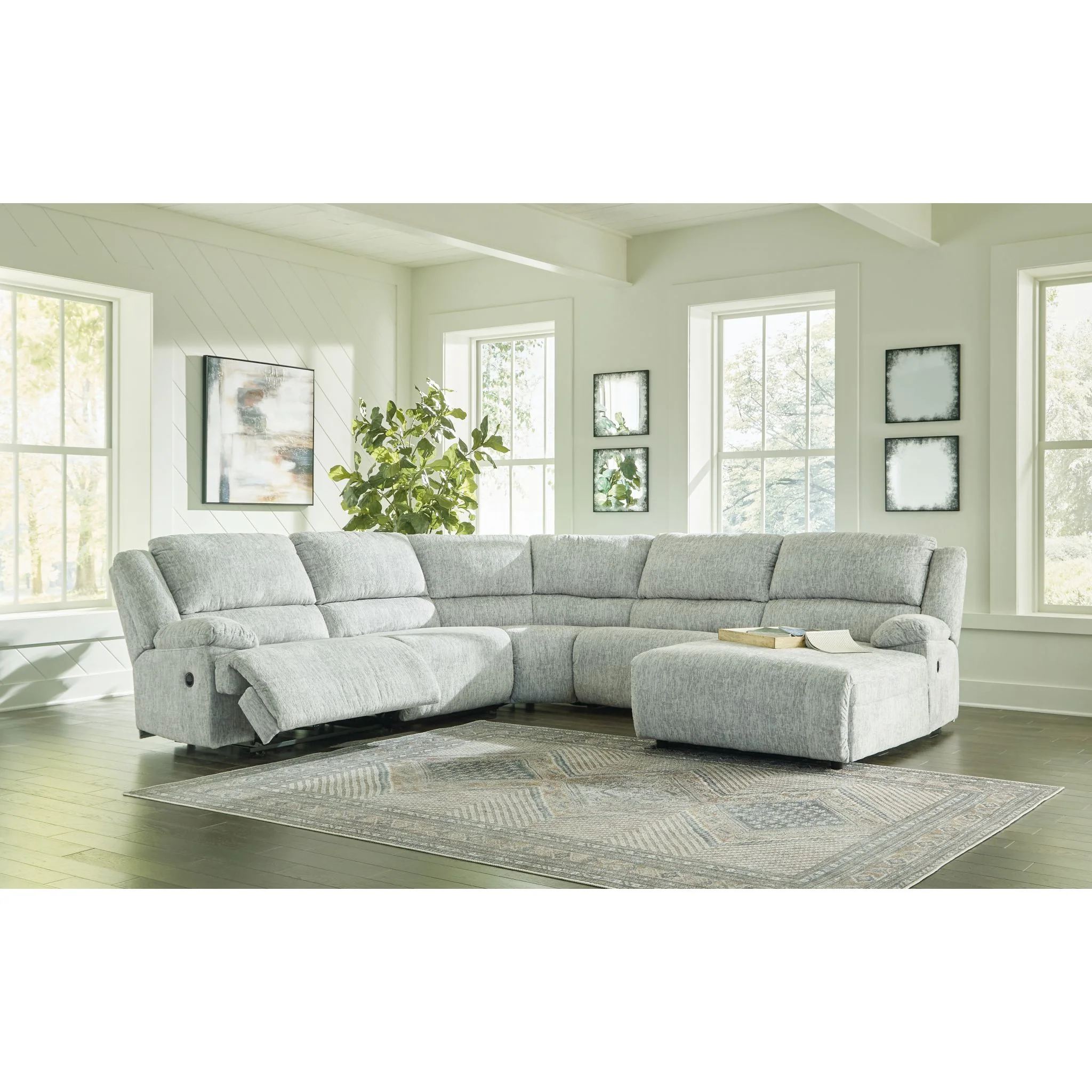 McClelland 5 Piece Reclining Sectional - Image 2