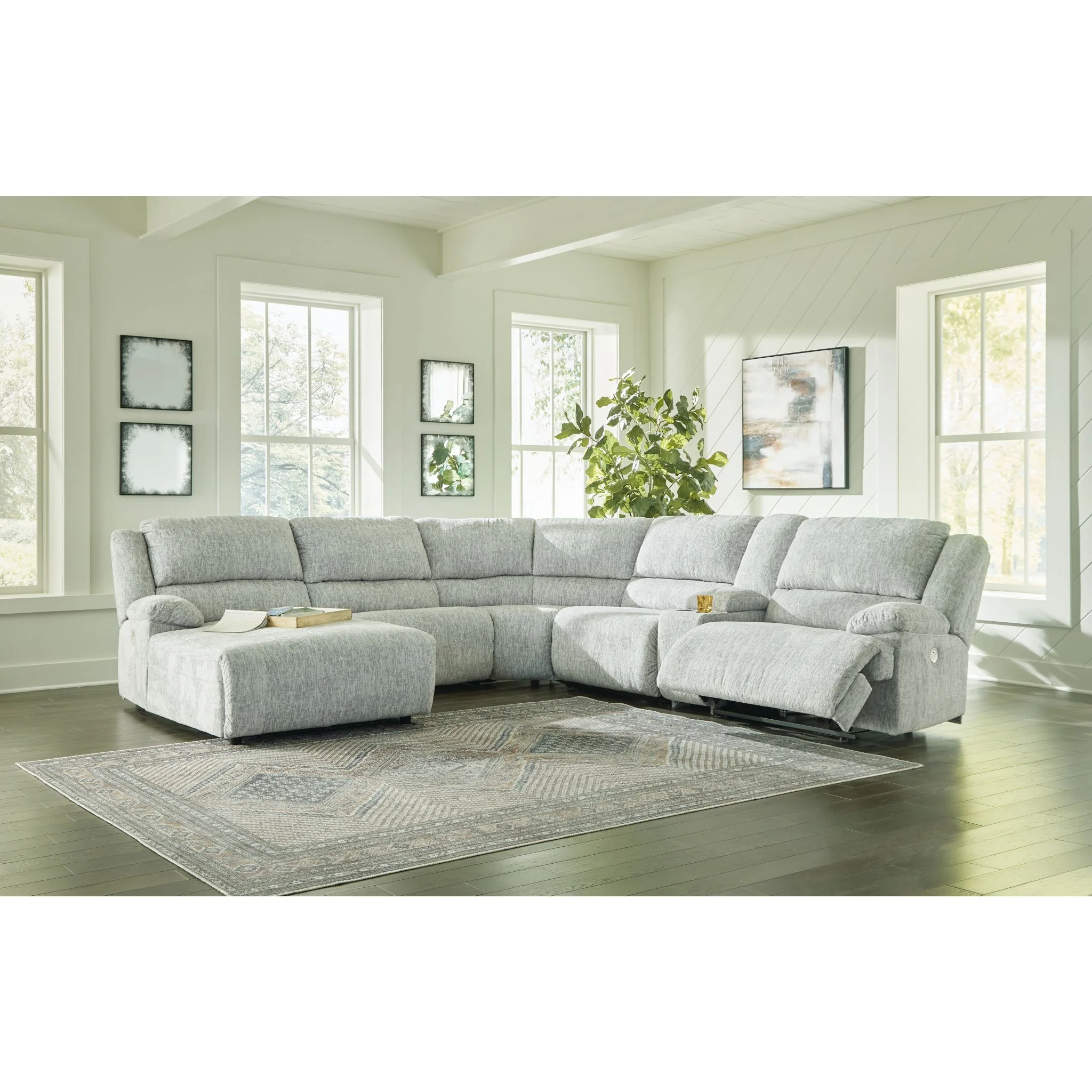 McClelland 6 Piece Power Reclining Sectional - Image 2
