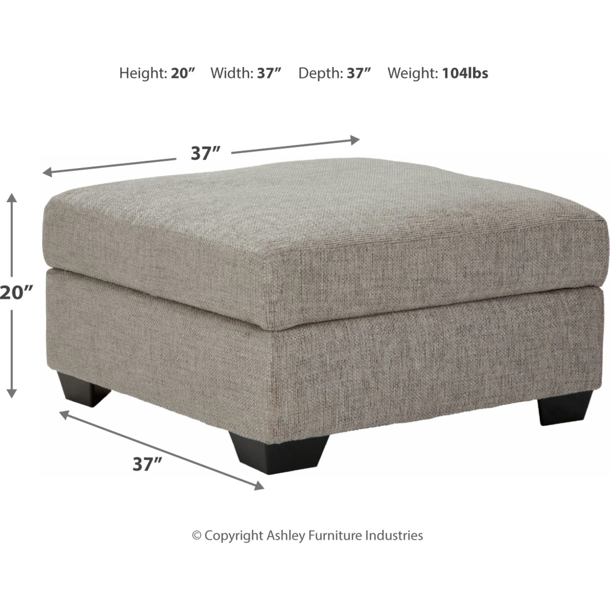 Megginson Ottoman with Storage - Image 4