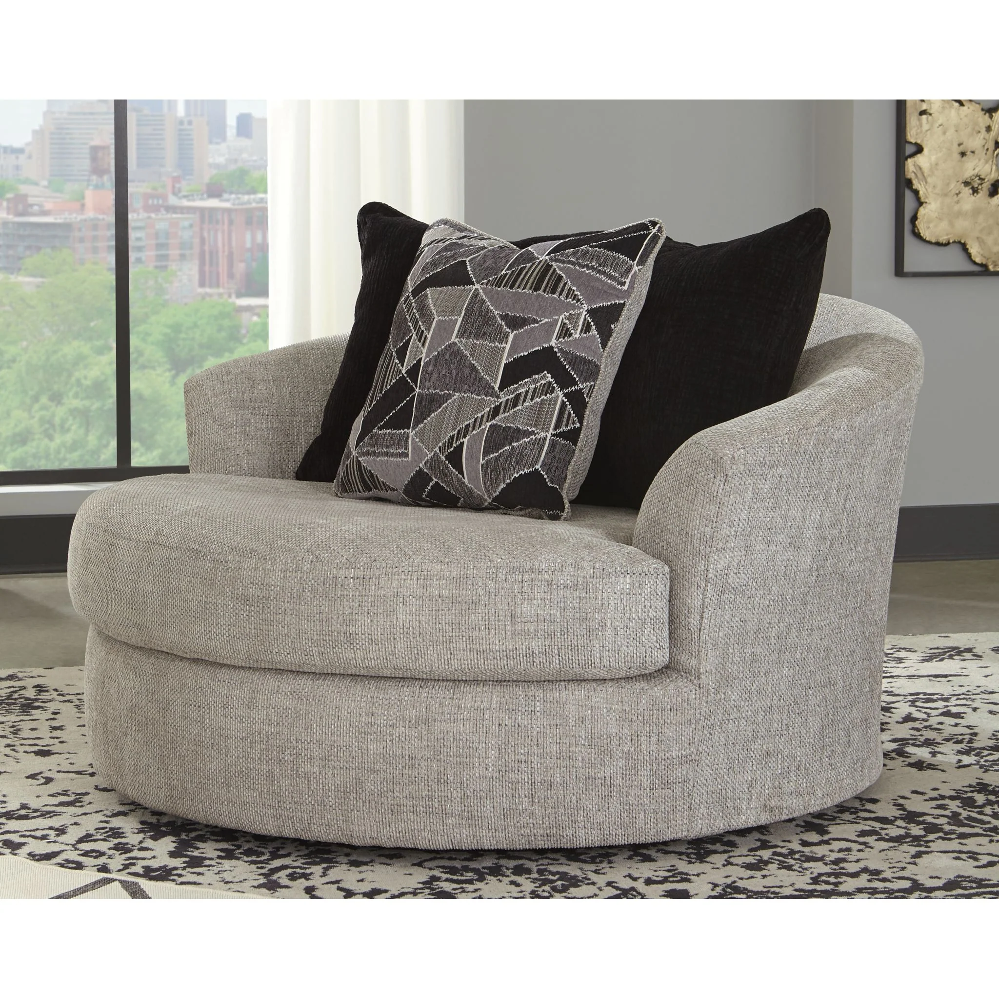 Megginson Oversize Swivel Accent Chair - Image 2