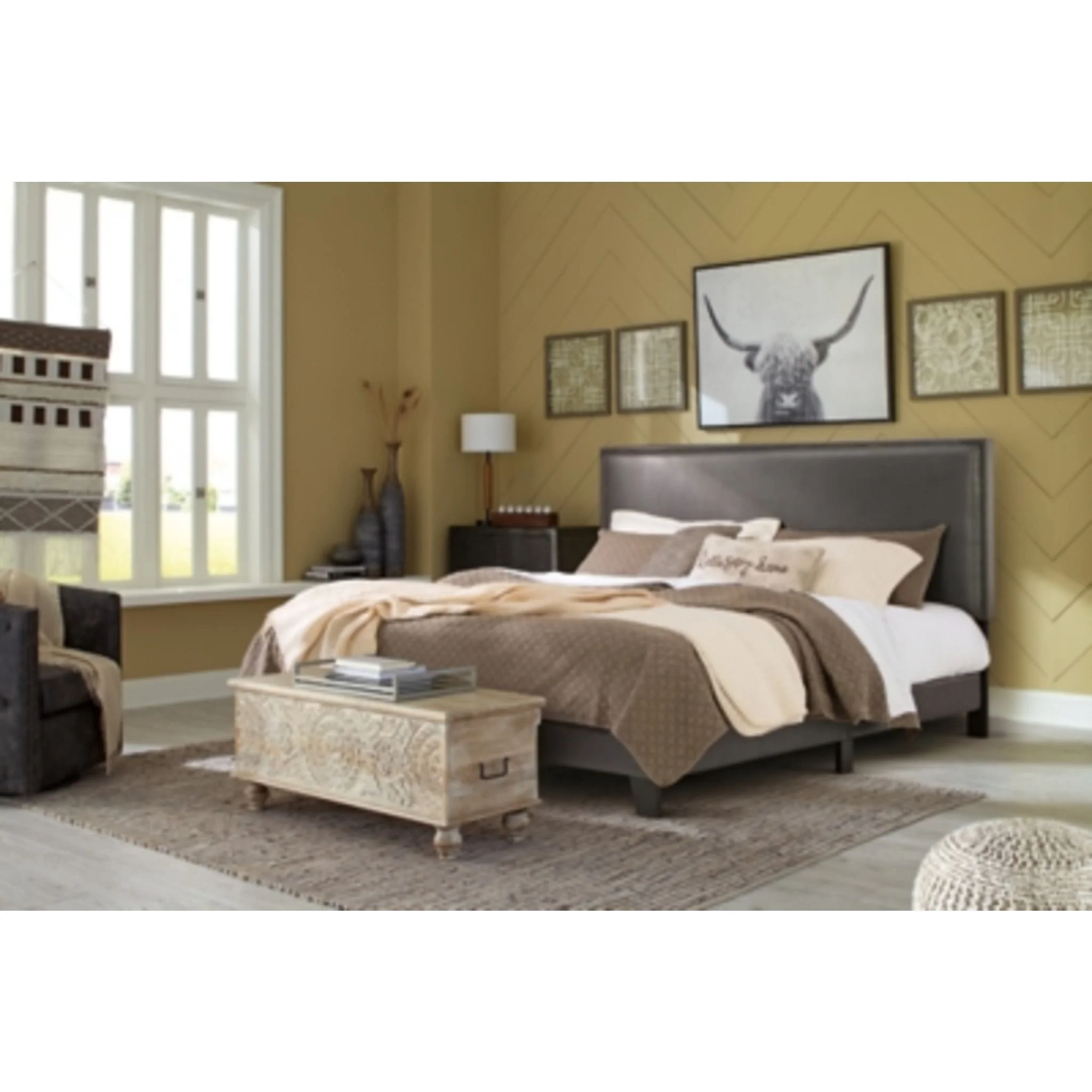 Mesling Upholstered Platform Bed - Image 15