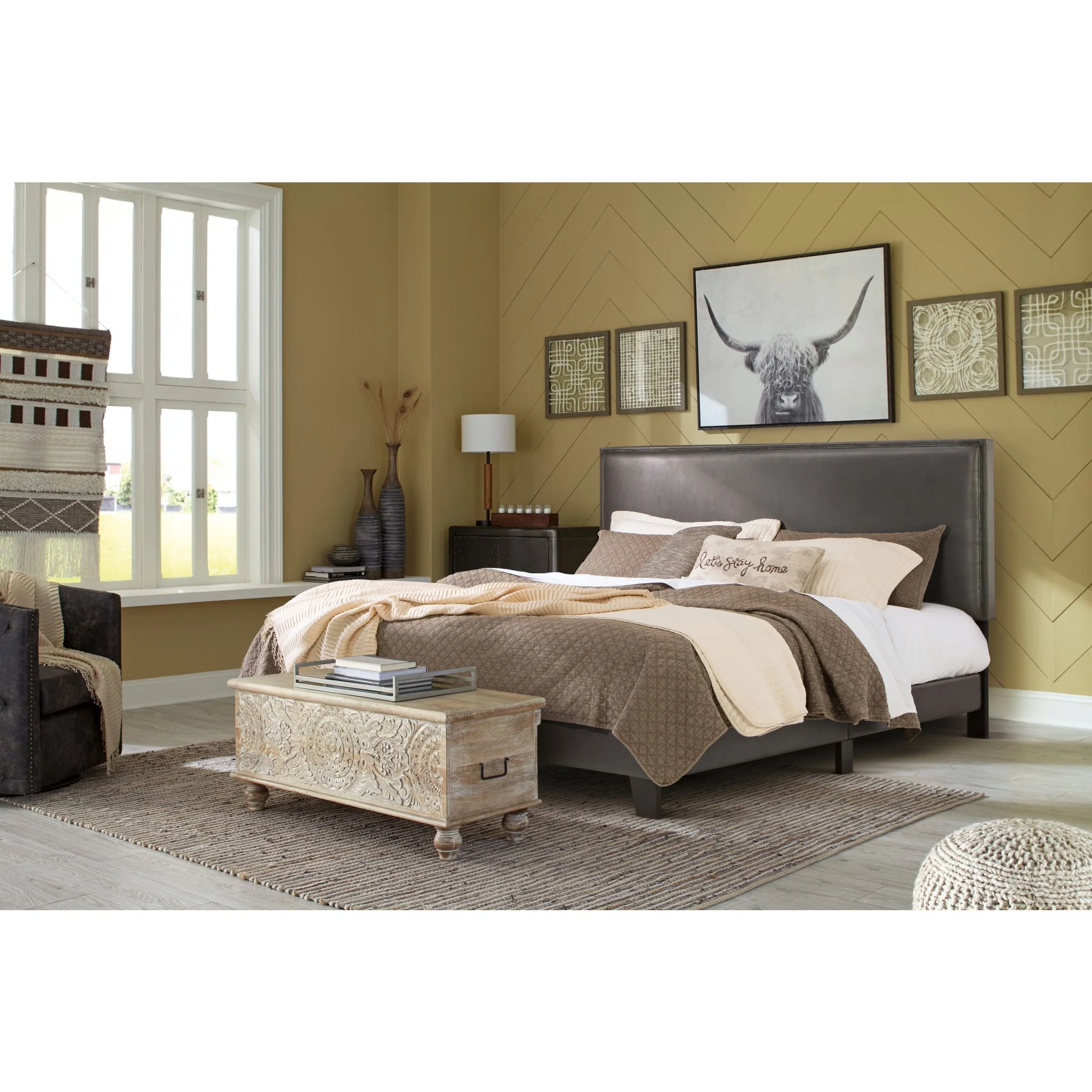 Mesling Upholstered Platform Bed - Image 9