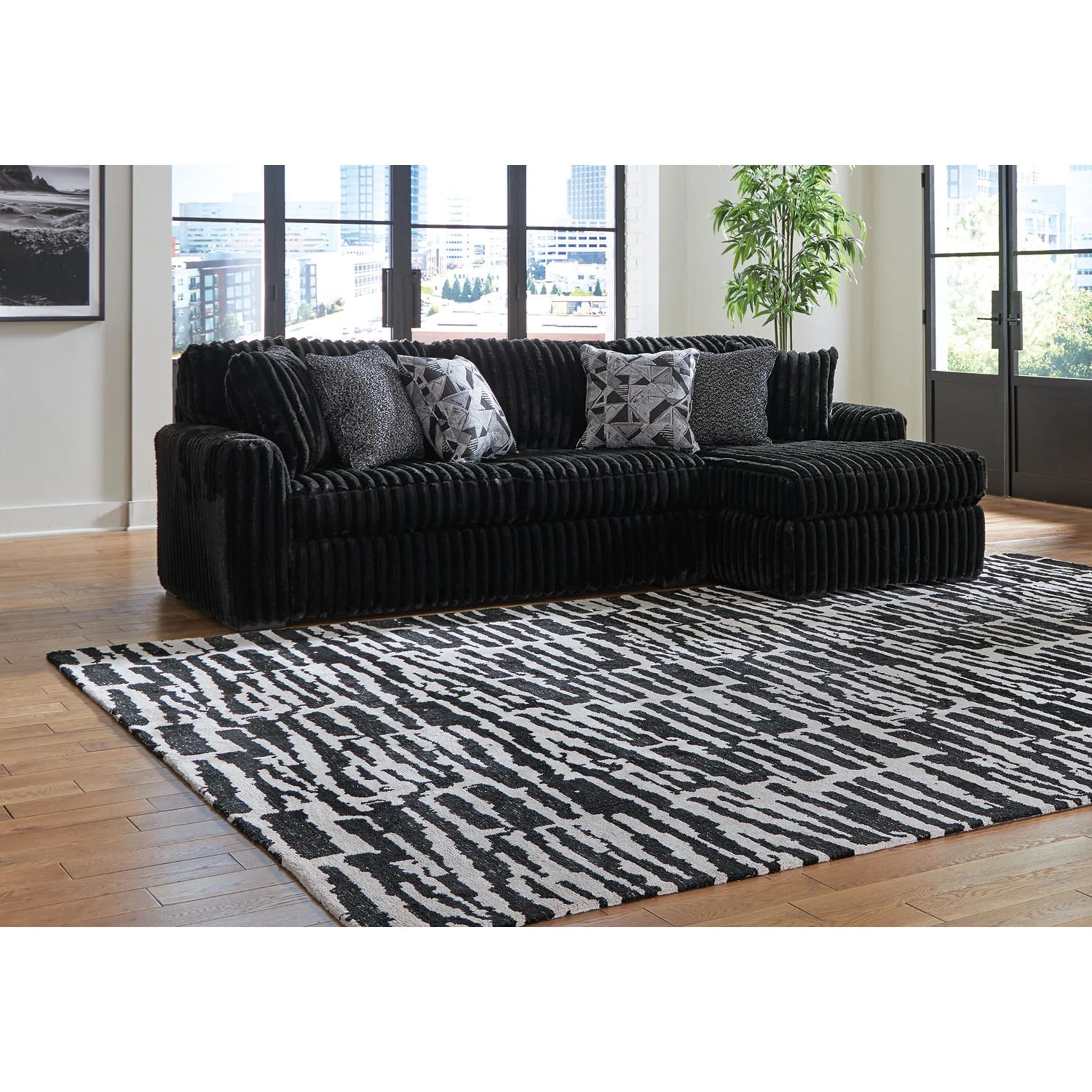 Midnight-Madness 2 Piece Sectional with Chaise - Image 11