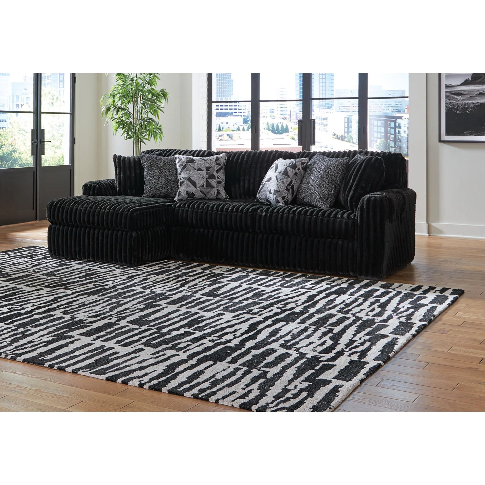 Midnight-Madness 2 Piece Sectional with Chaise - Image 22
