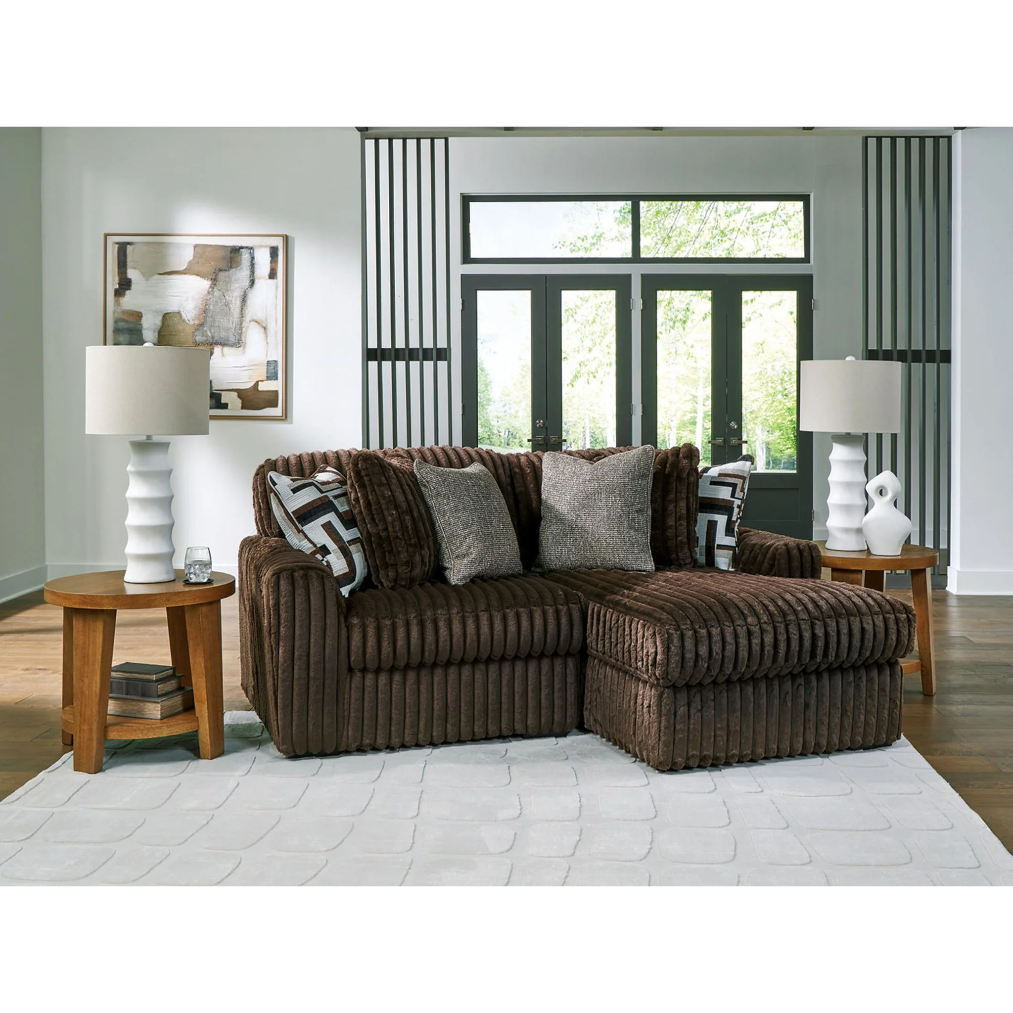 Midnight-Madness 2 Piece Sectional with Chaise - Image 2