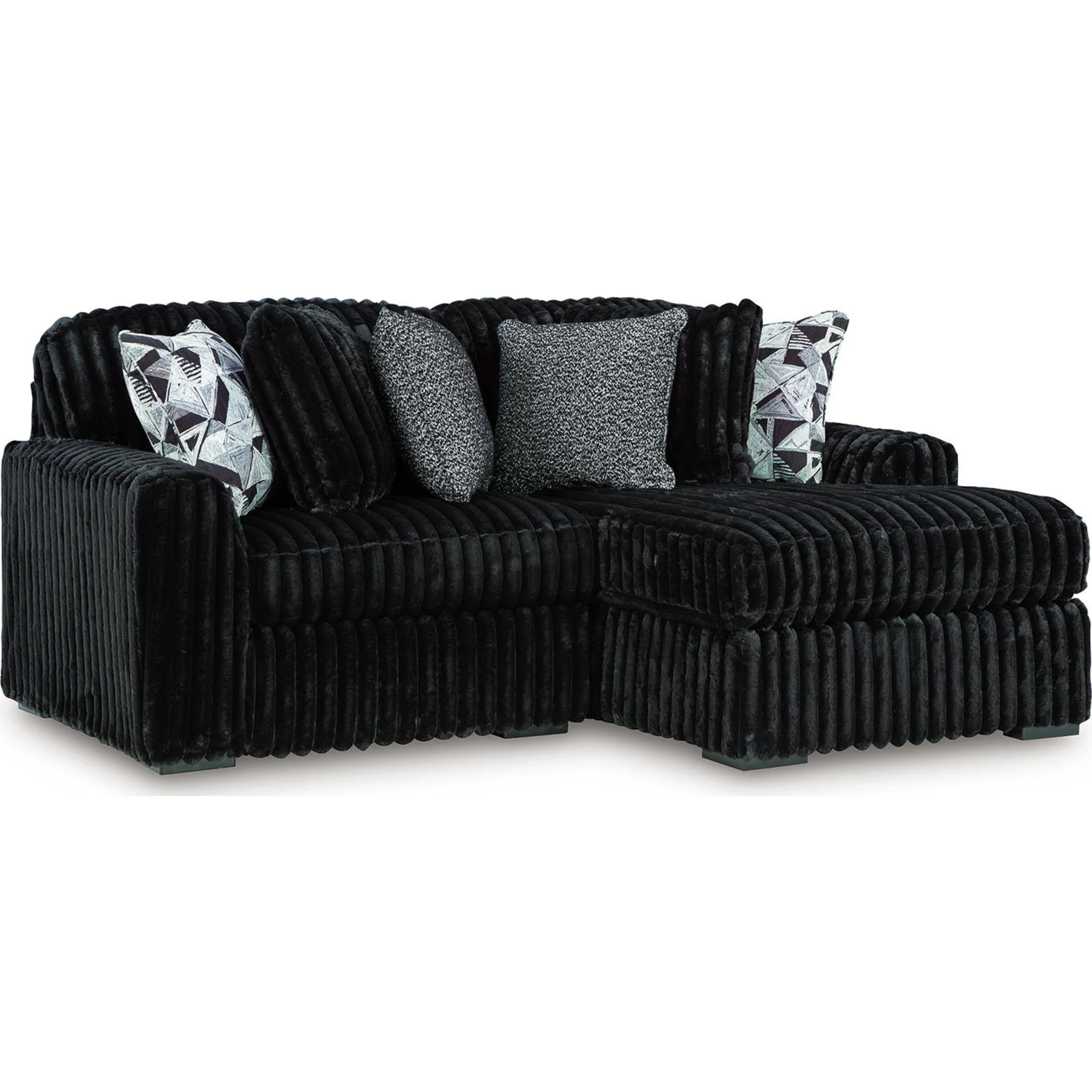 Midnight-Madness 2 Piece Sectional with Chaise - Image 6