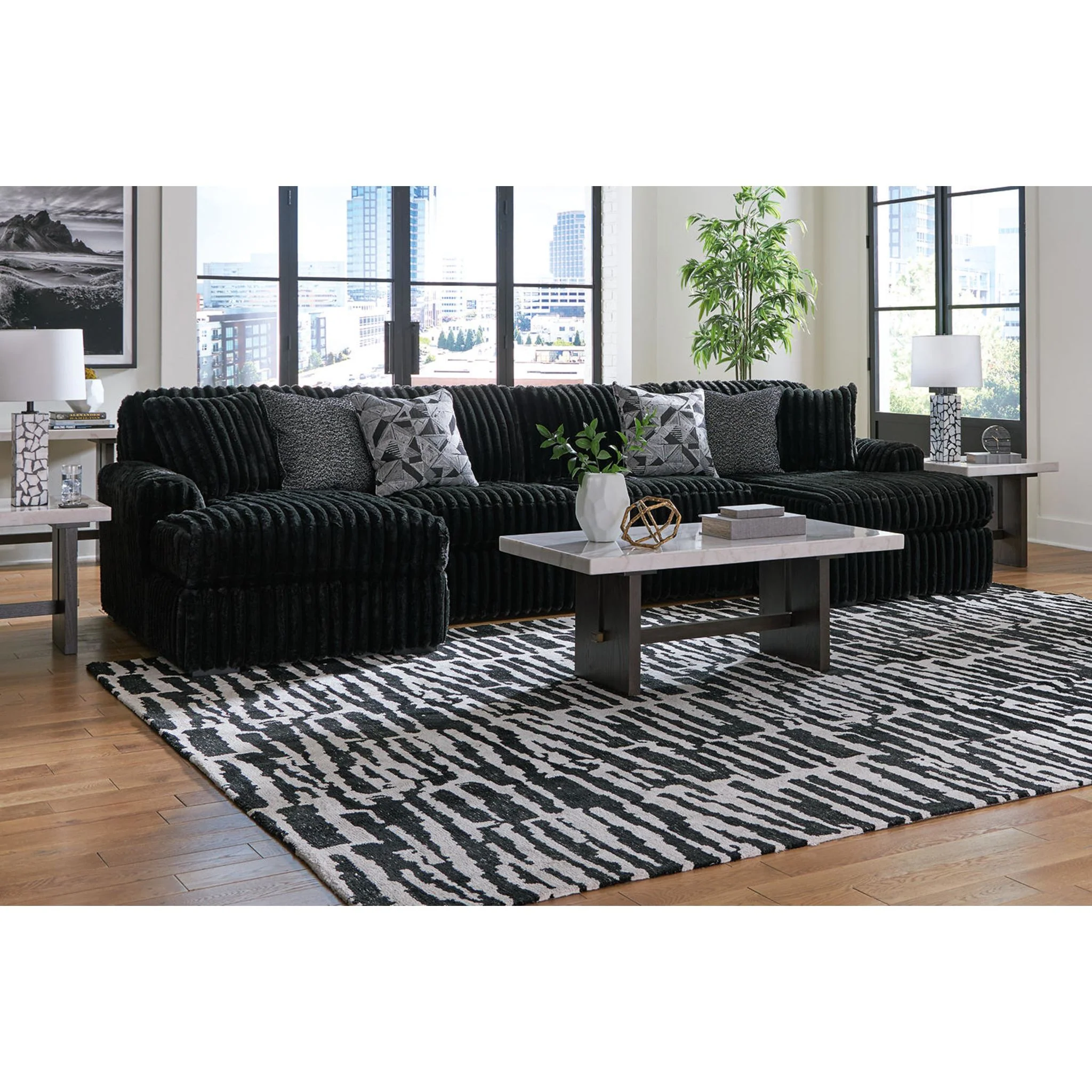 Midnight-Madness 3 Piece Sectional with Dual Chaise - Image 12